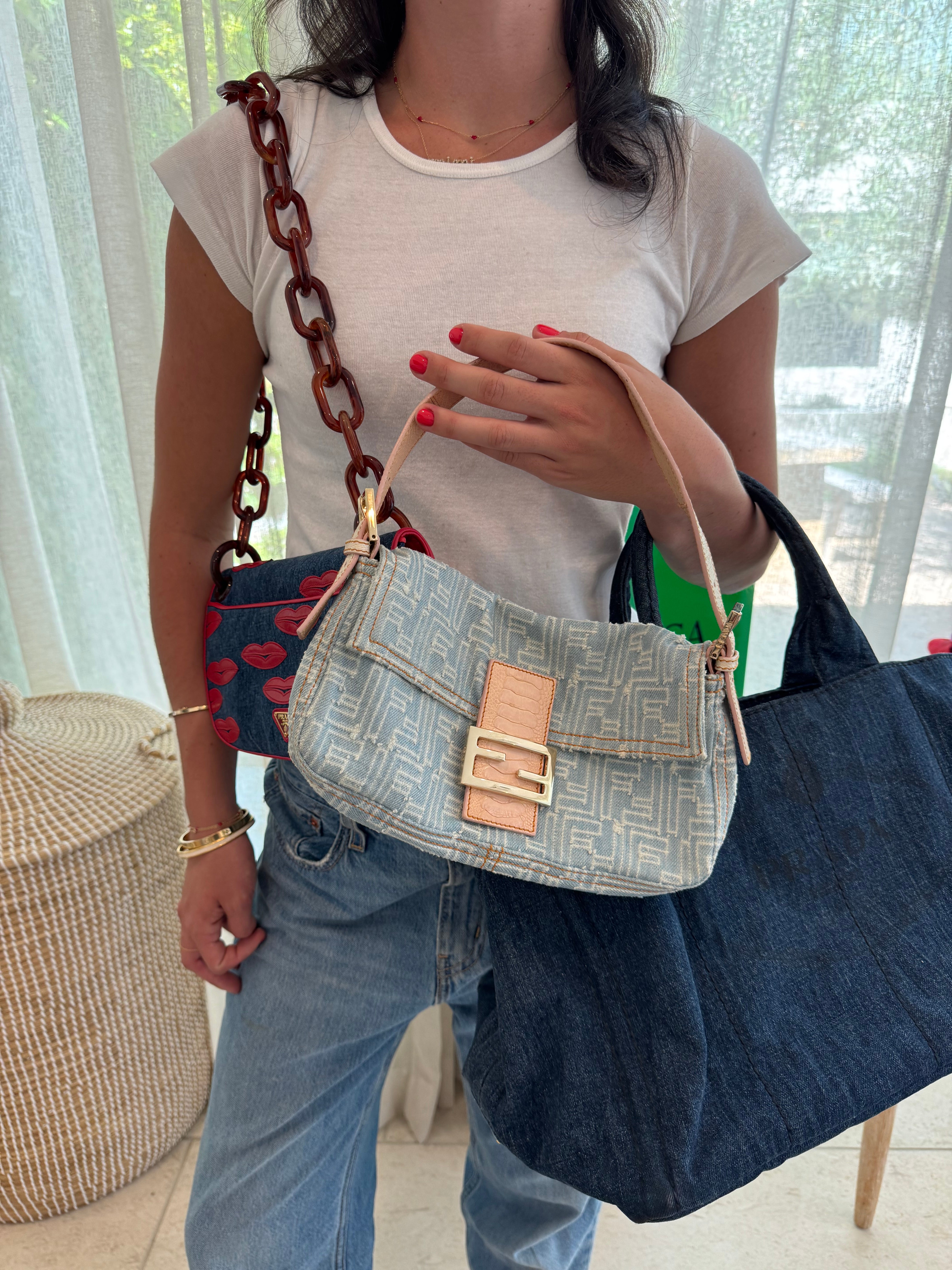 Prada Denim Vintage Tote