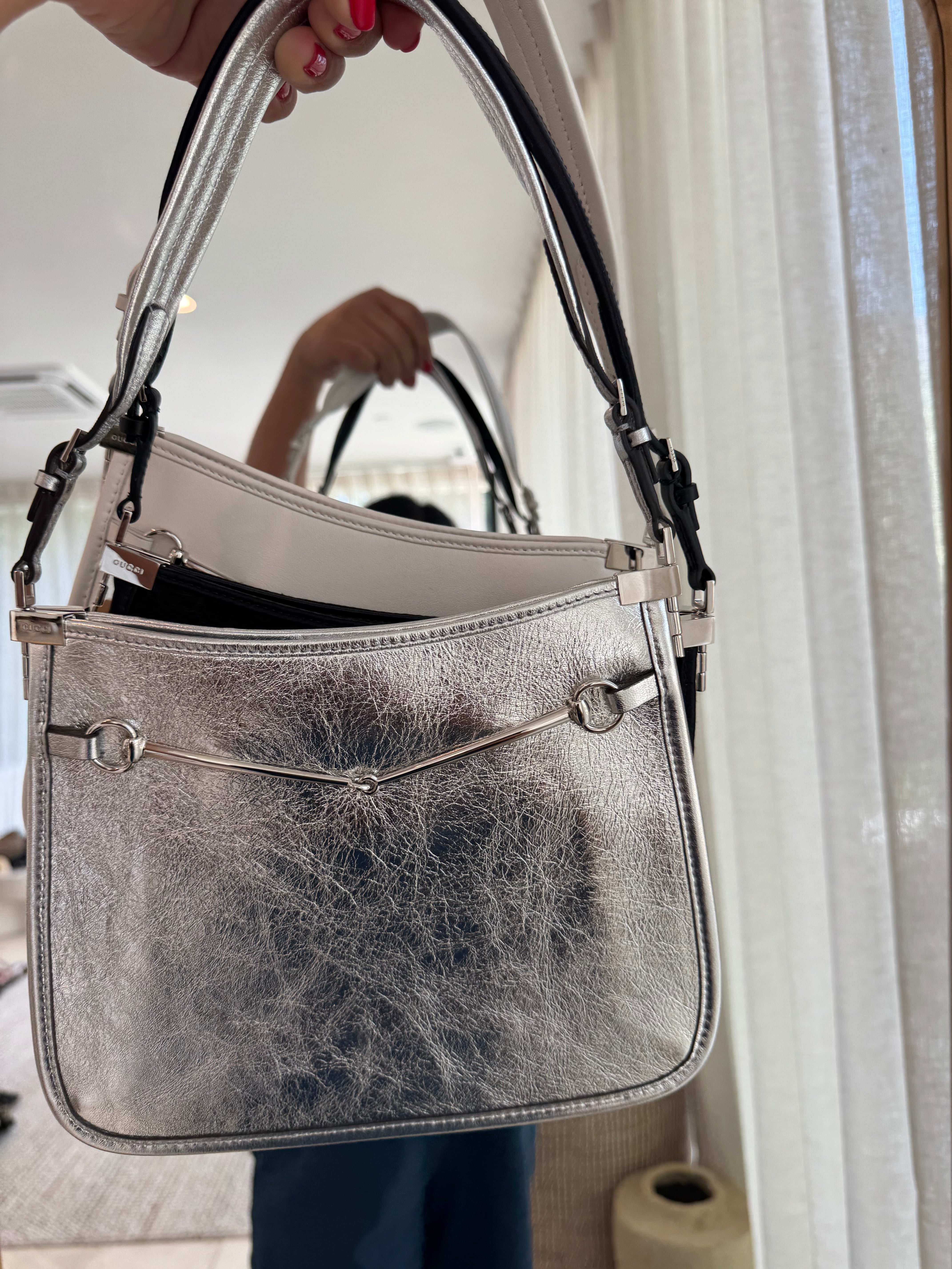 Gucci Slim Horsebit Shoulder Bag New