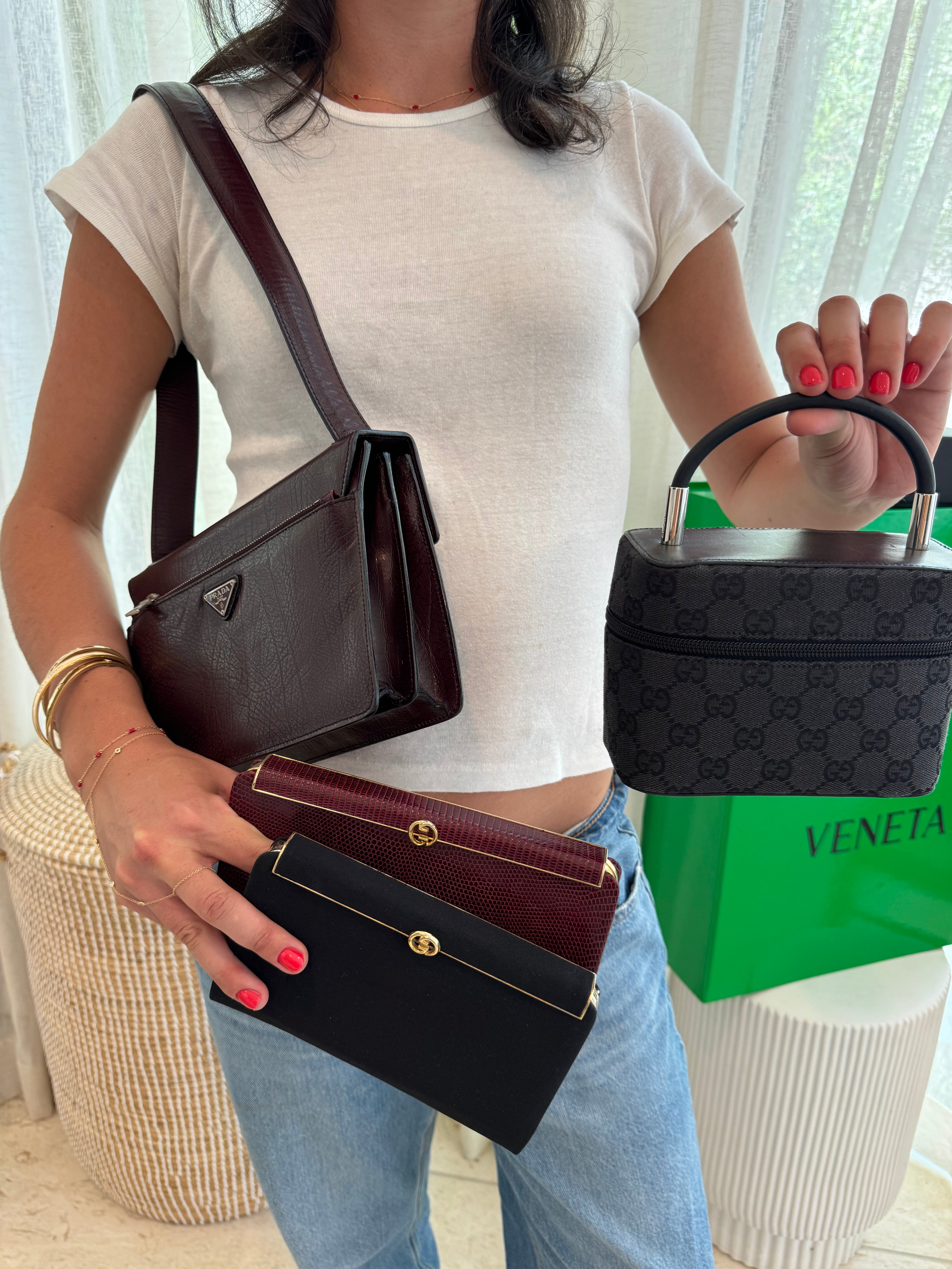 Prada Vintage Leather Shoulder Bag