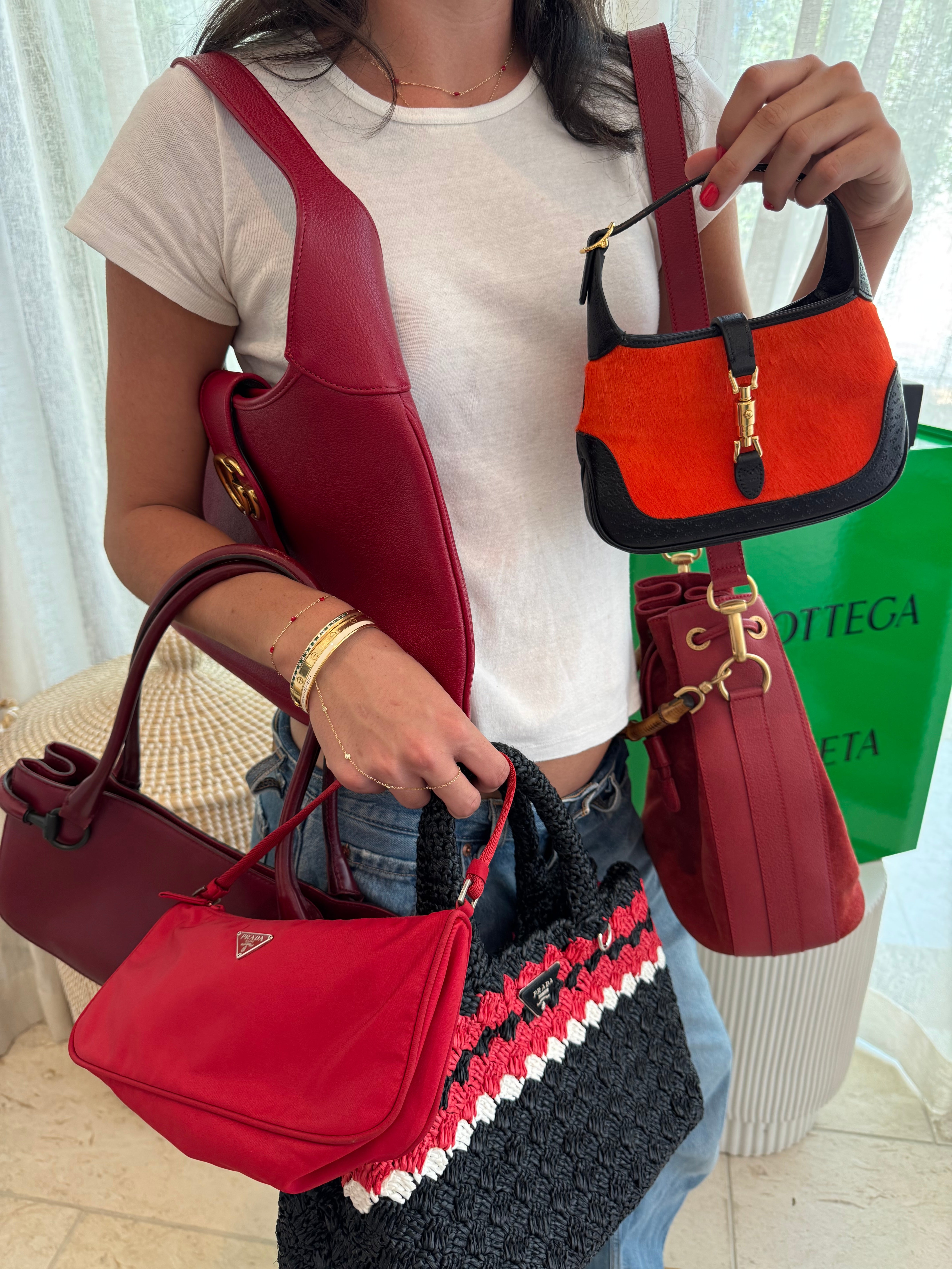 Gucci Vintage Horsebit Bag Burgundy