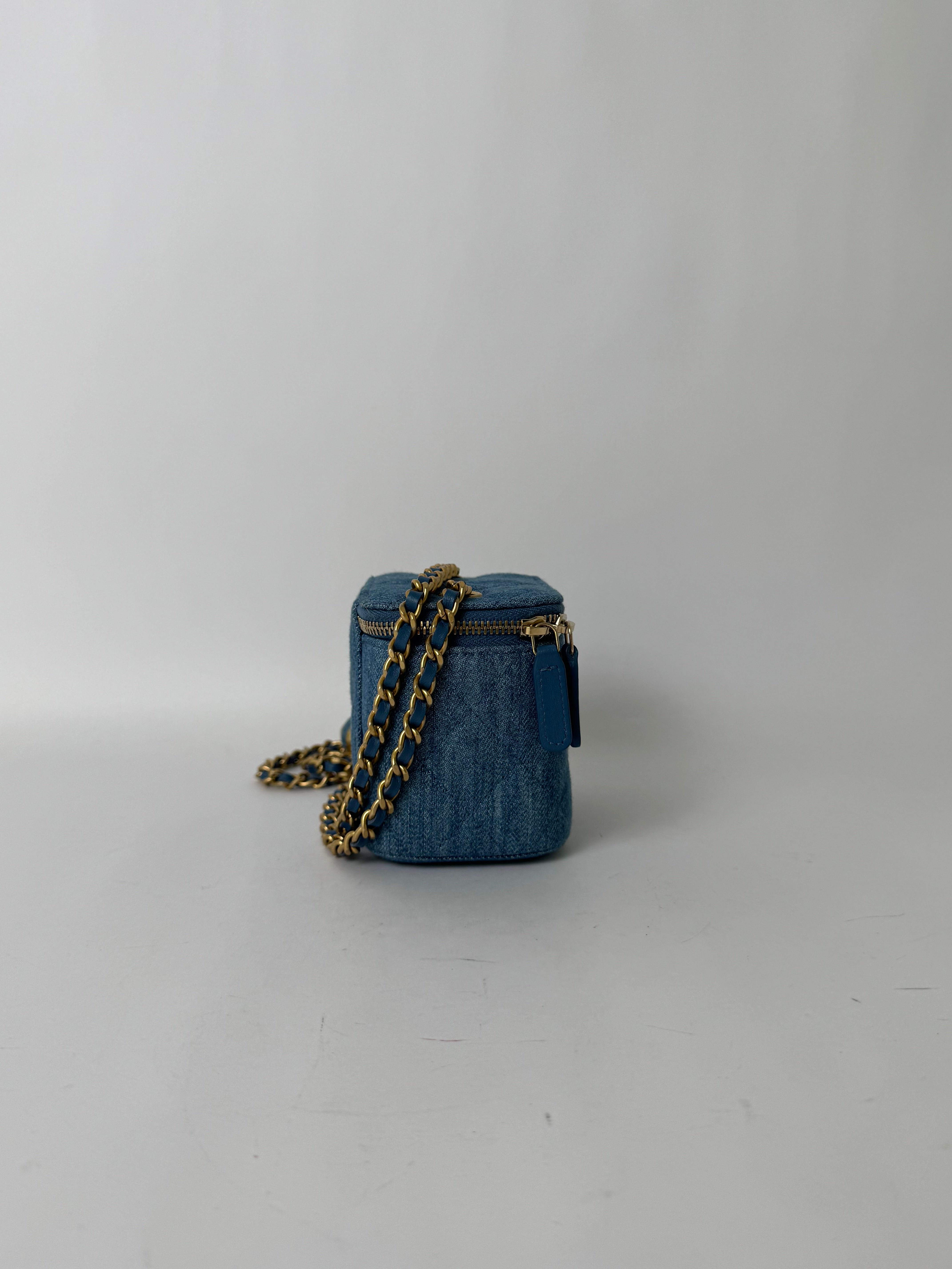 Chanel Denim Mini Vanity Bag Rare