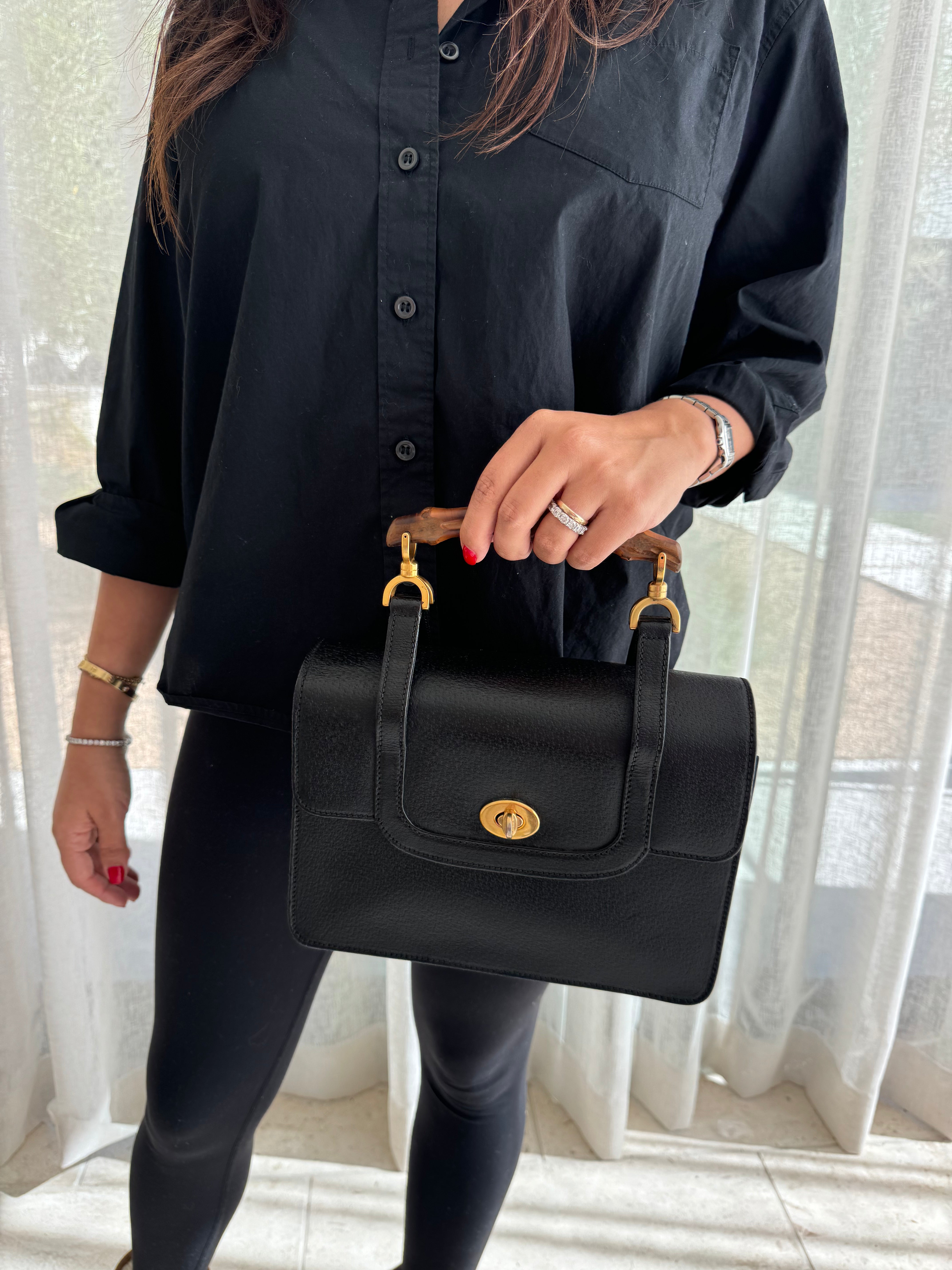 Gucci Bamboo Top Handle Handbag