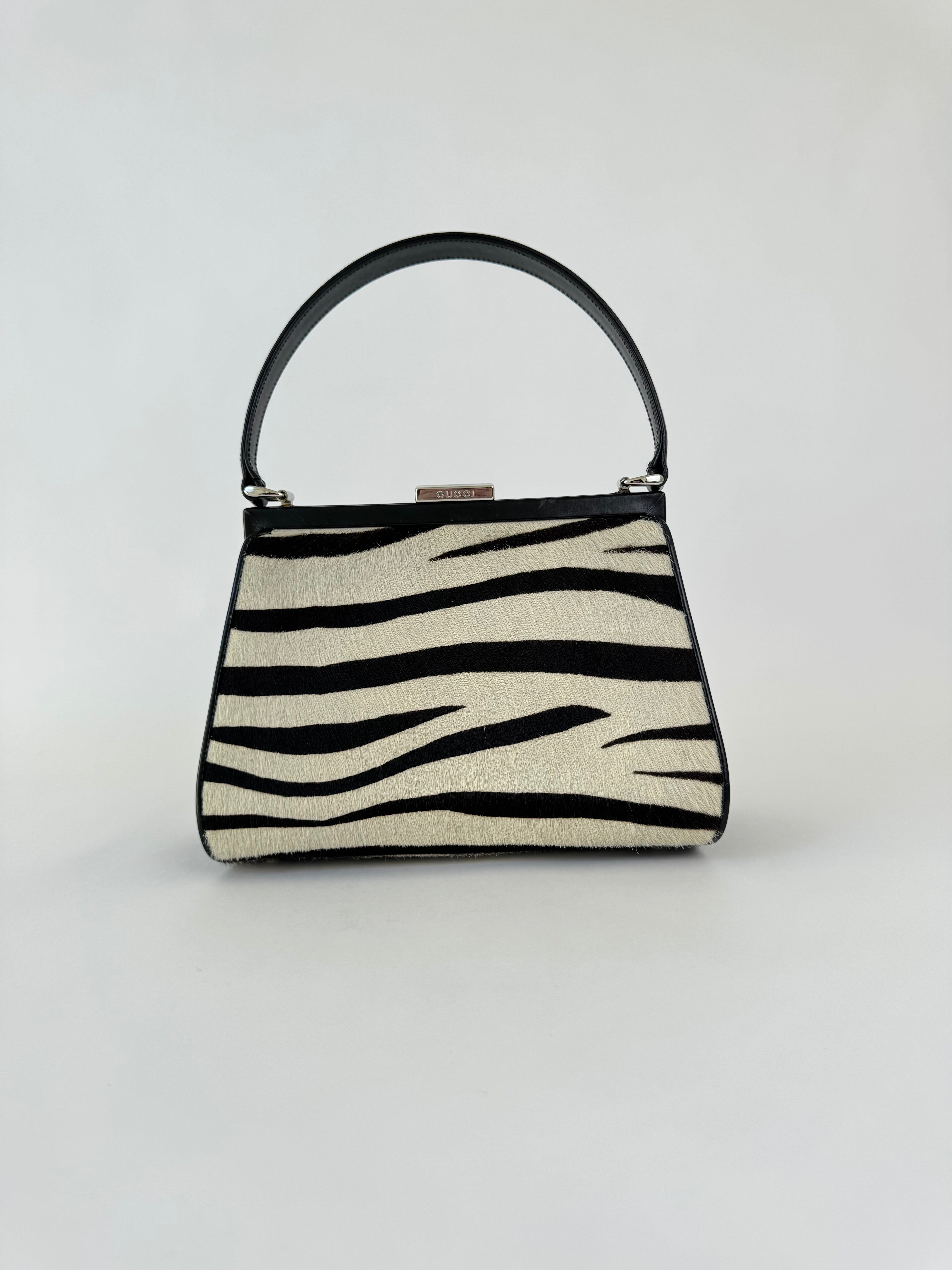 Gucci Zebra Handle Bag Rare