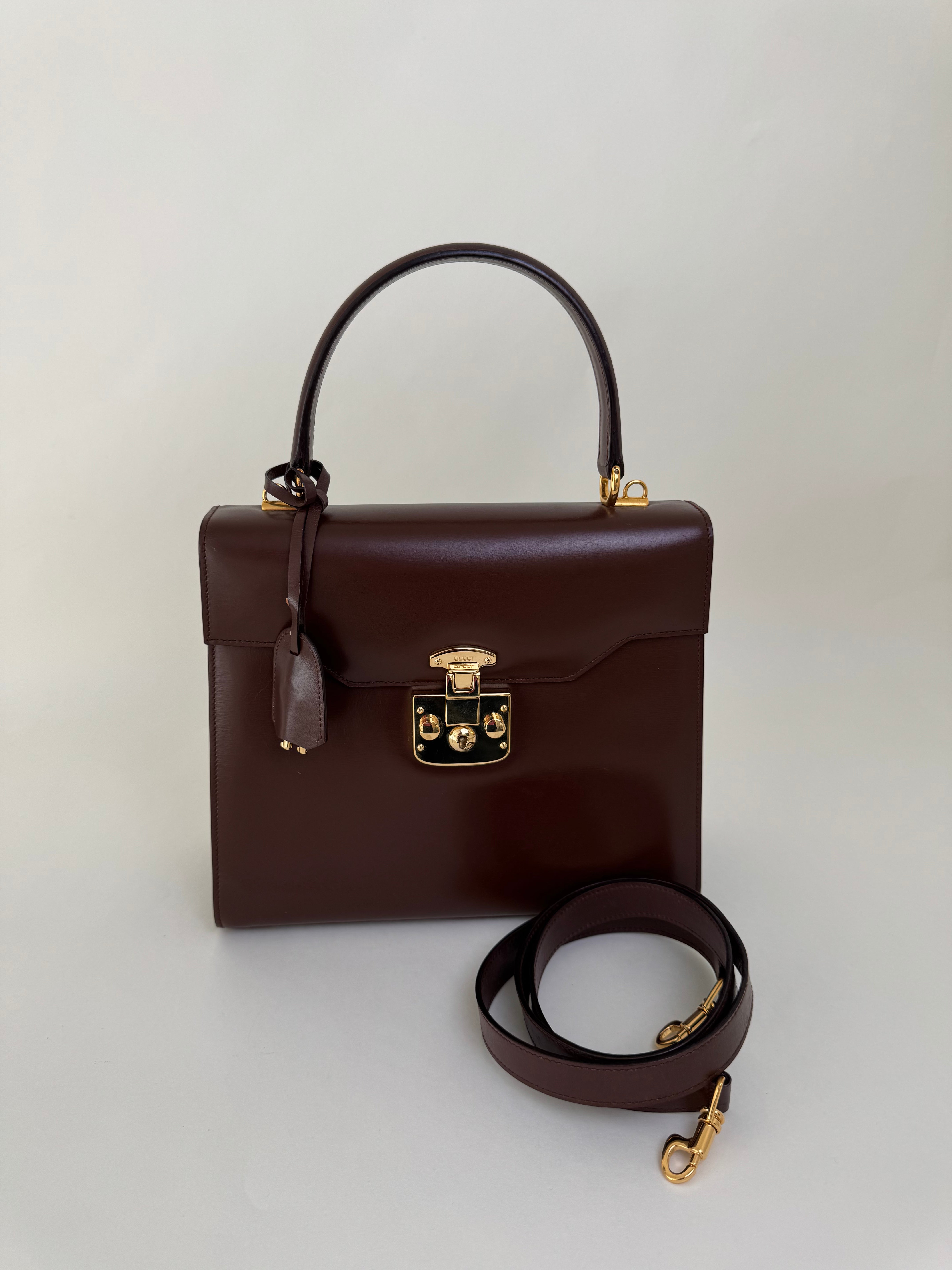 Gucci Brown Leather Handbag/Shoulder Bag Gucci Brown Leather Handbag/Shoulder Bag