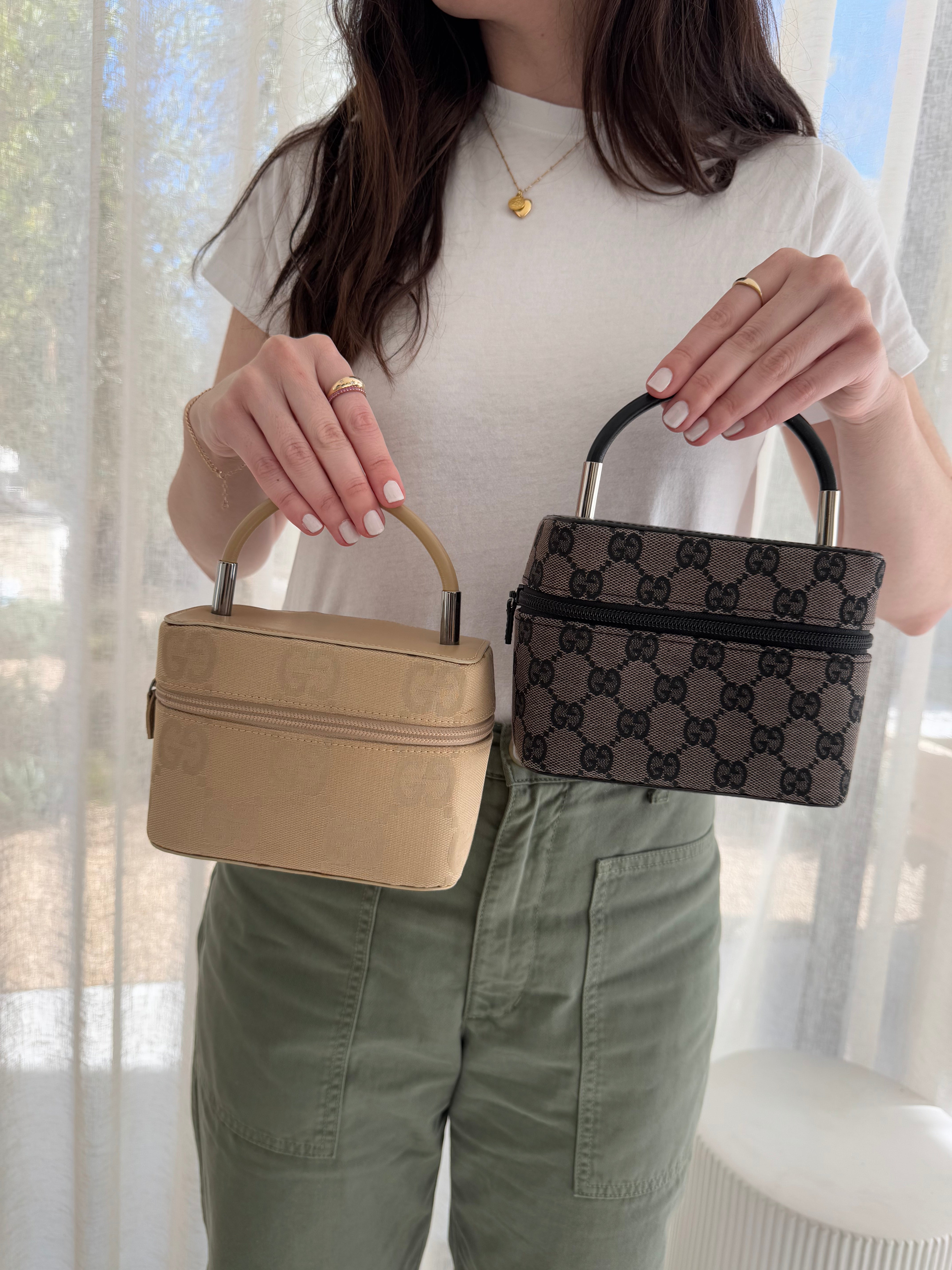 Gucci GG Vanity Handbag Grey