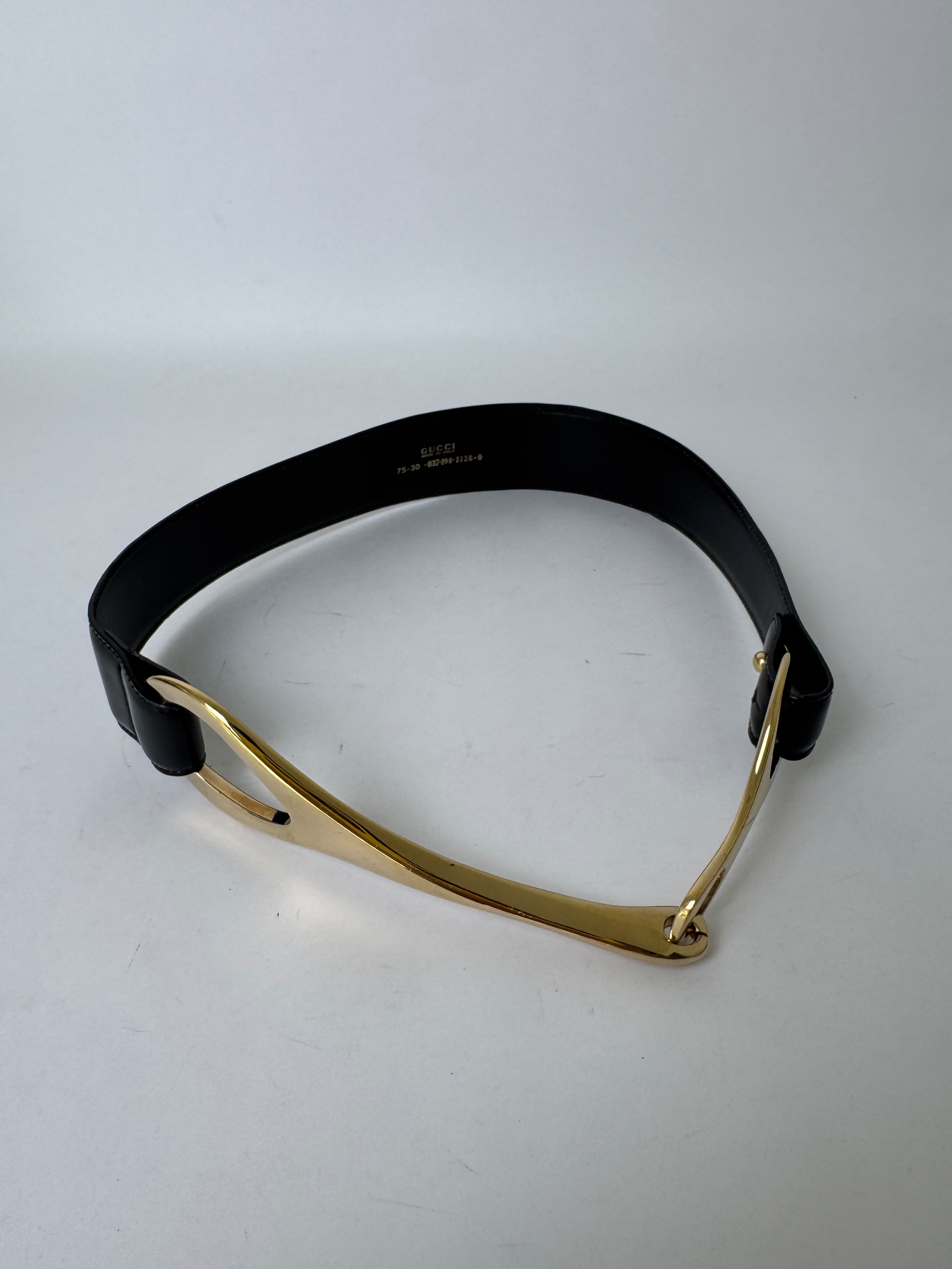Gucci Tom Ford Horsebit Belt Rare 75 XS/Small