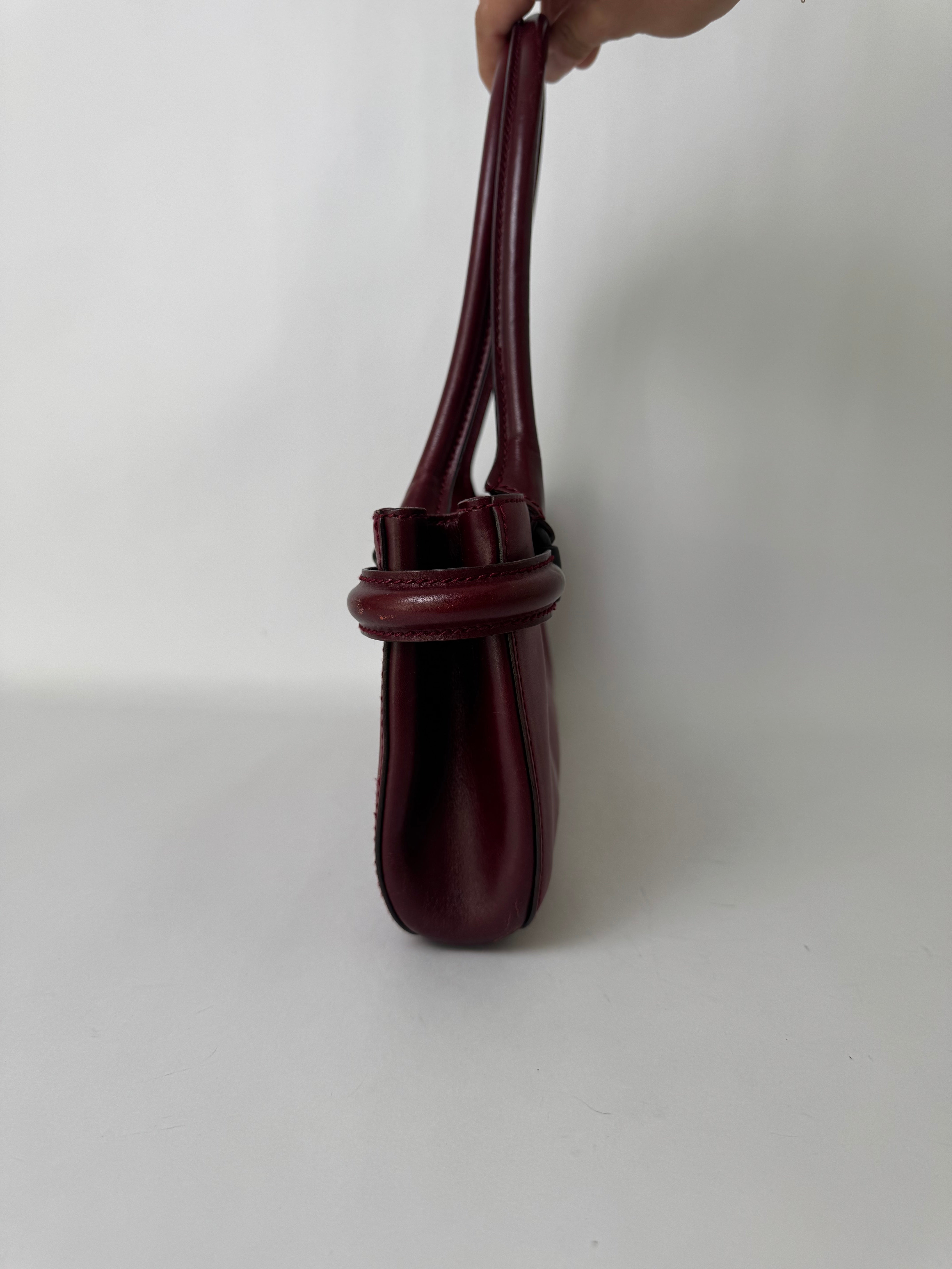 Gucci Vintage Horsebit Bag Burgundy