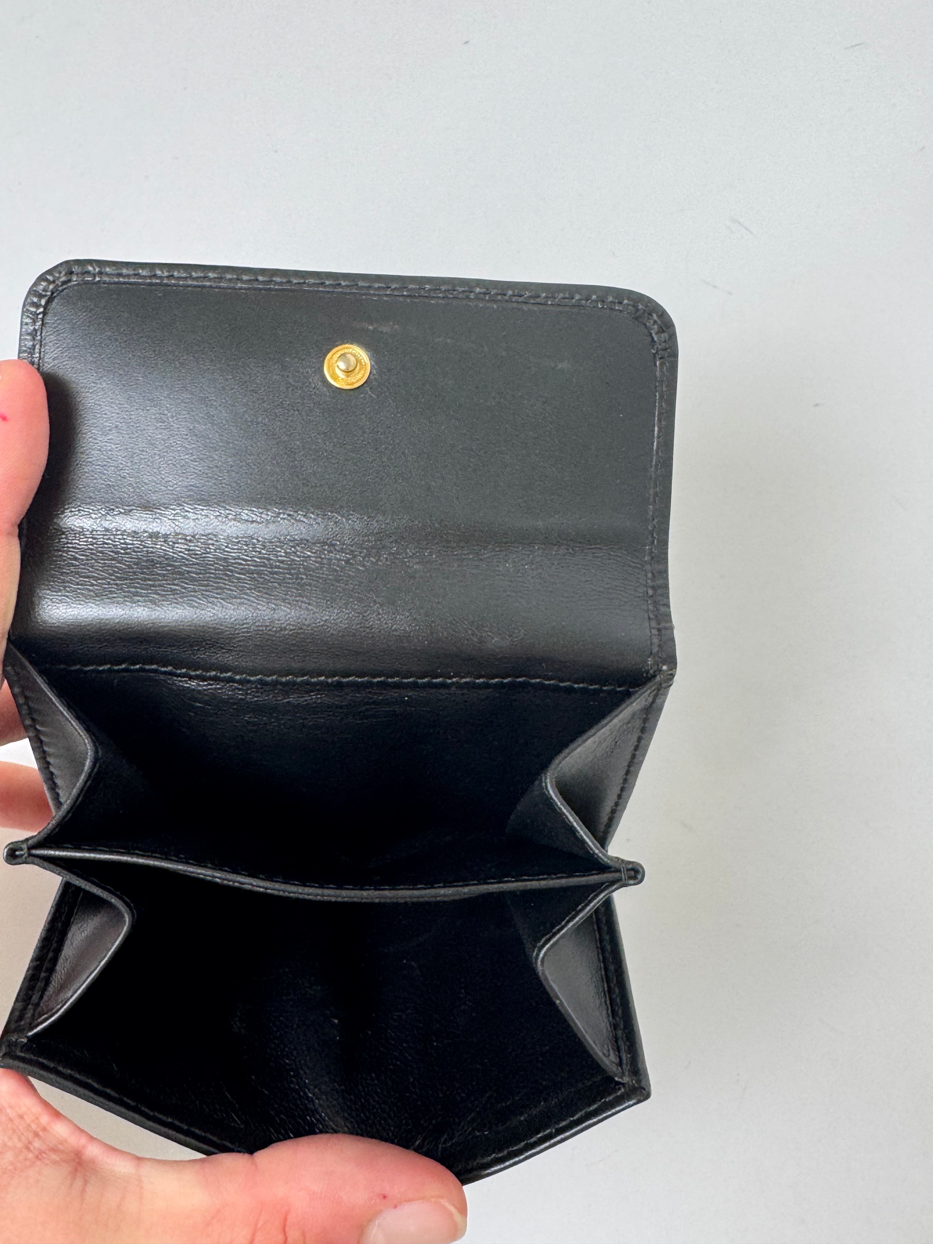 Gucci Black Leather Horsebit Wallet