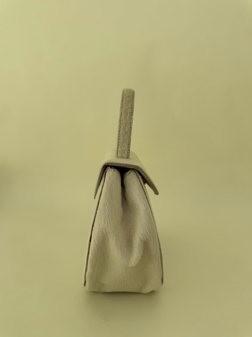 Prada White Pony Haired Handbag