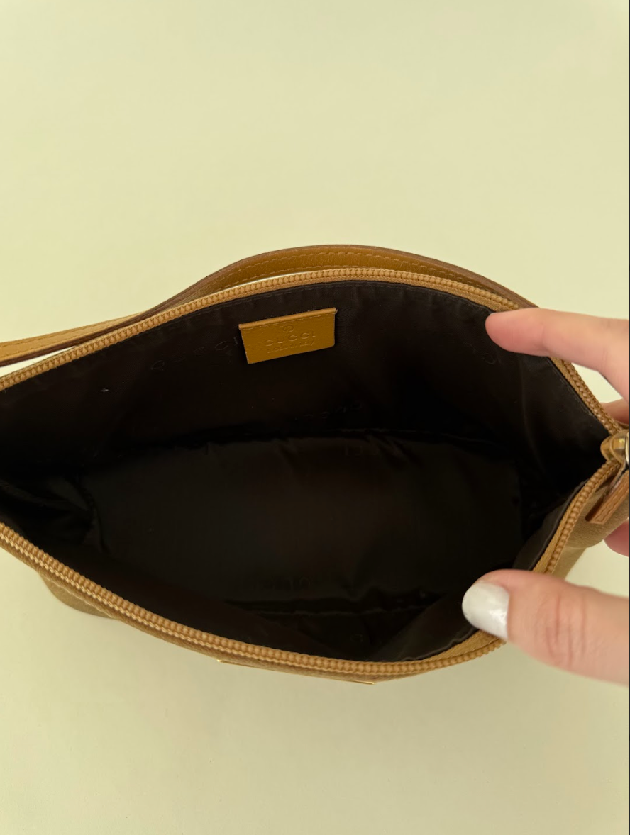 Gucci Brown Suede Handbag