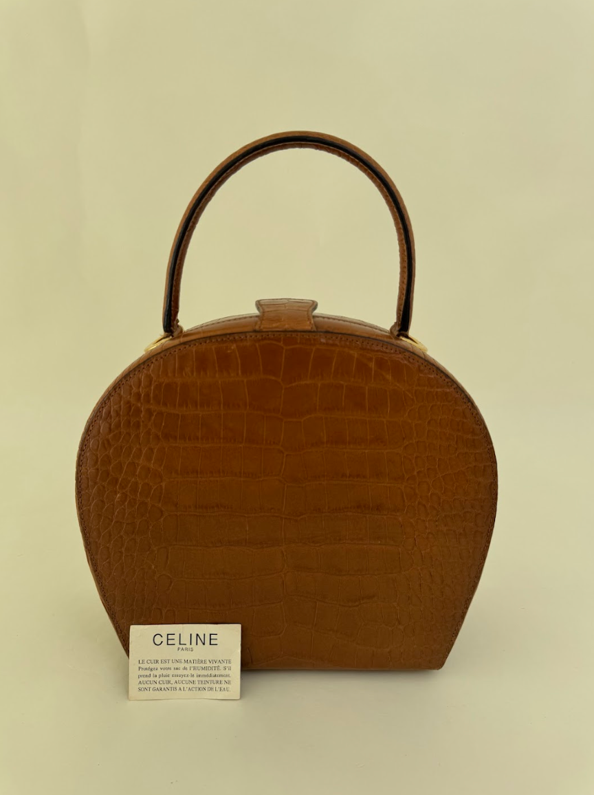 Celine Crocodile Leather Handbag