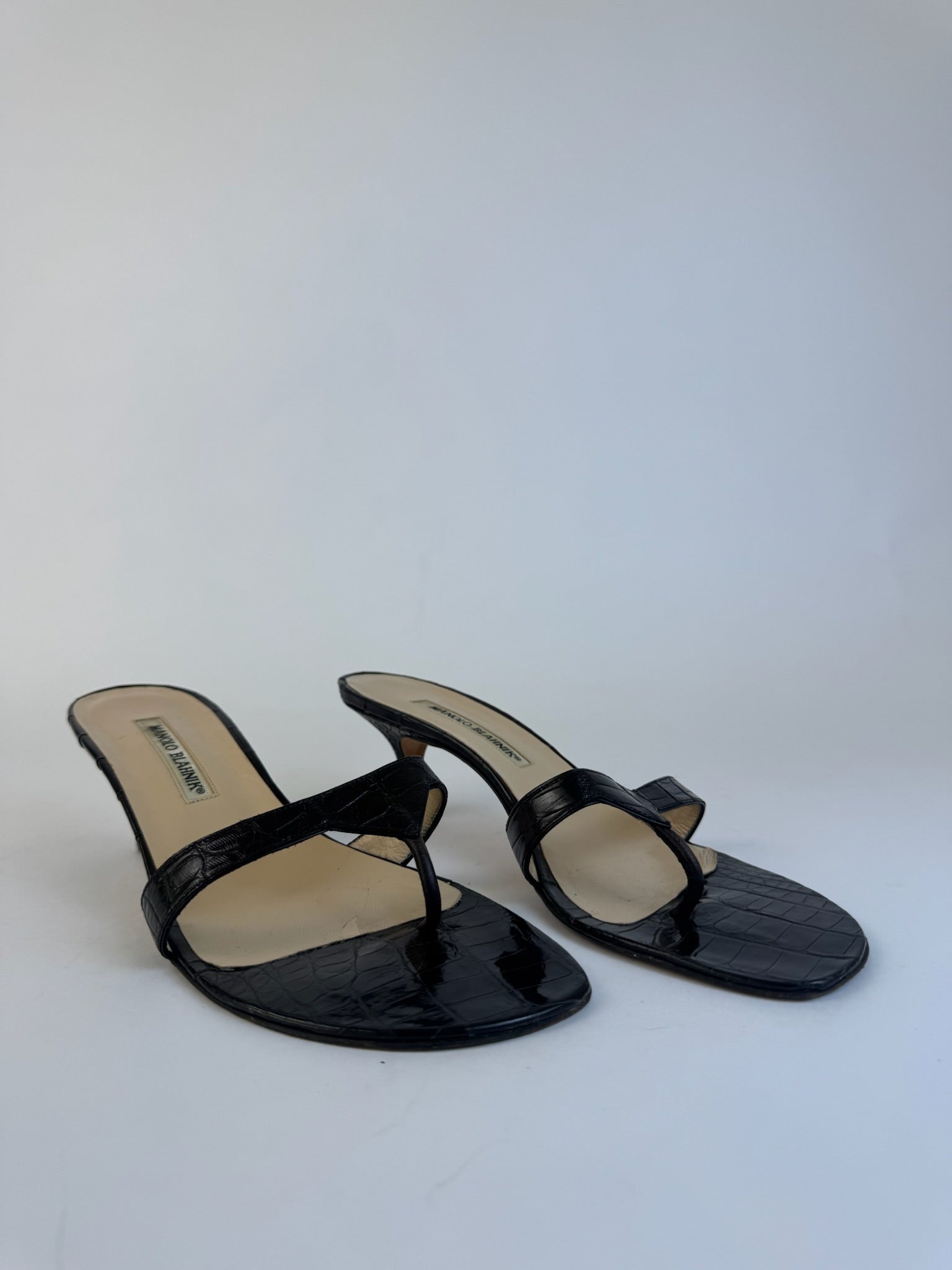 Manolo Blahnik Croc Slides 39