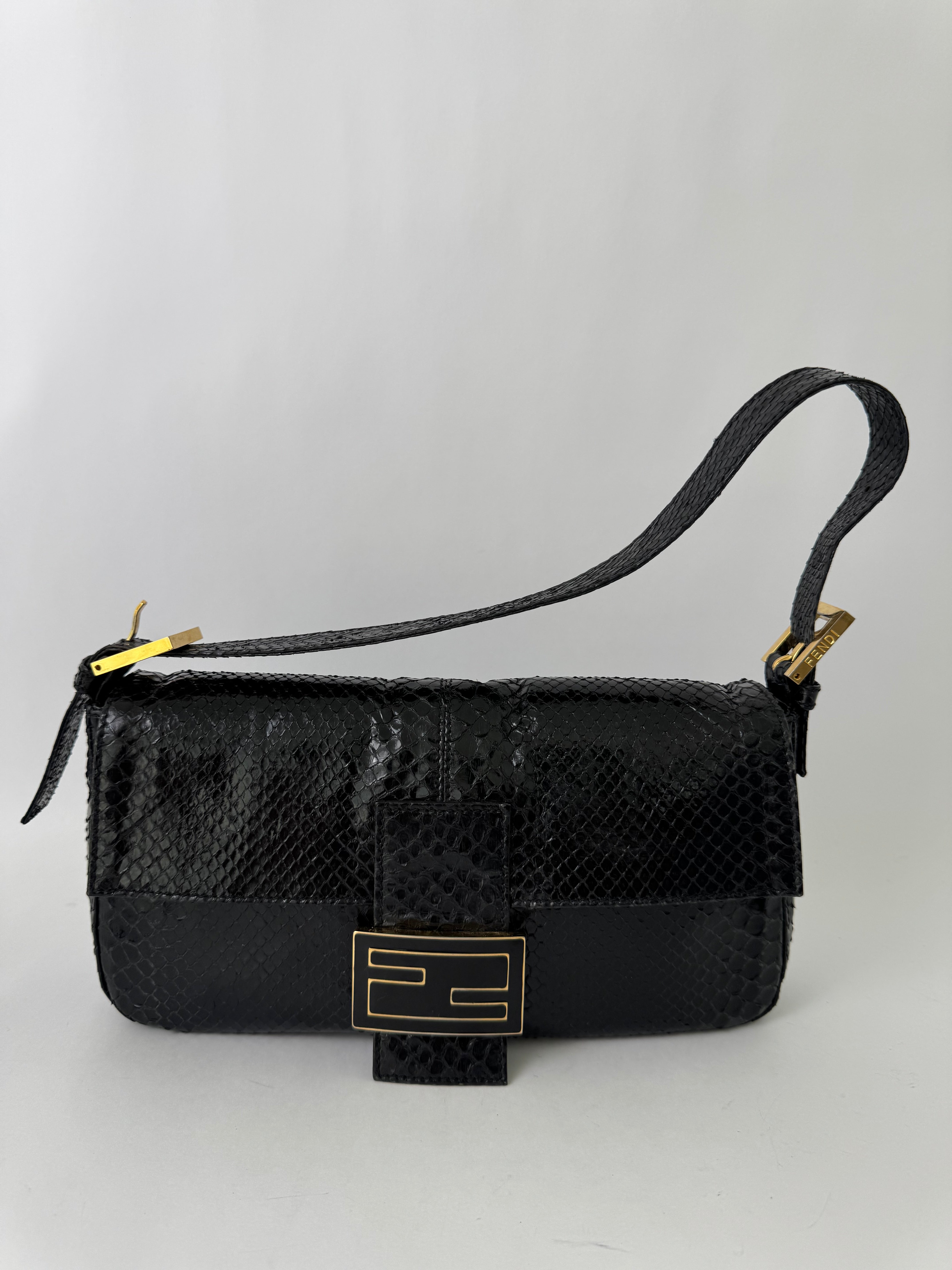 Fendi Python Lizard Baguette Rare
