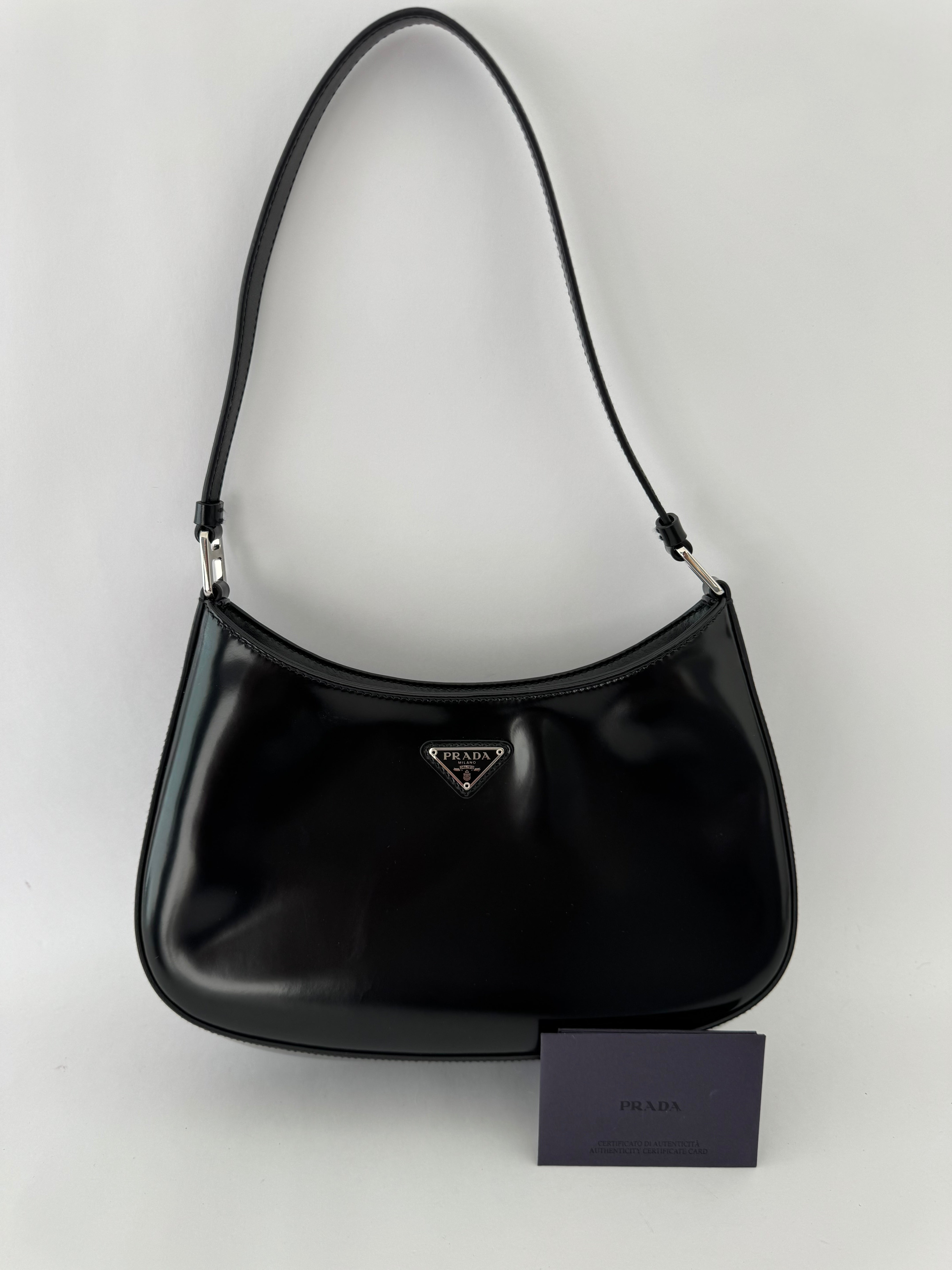 Prada Cleo Handbag Black