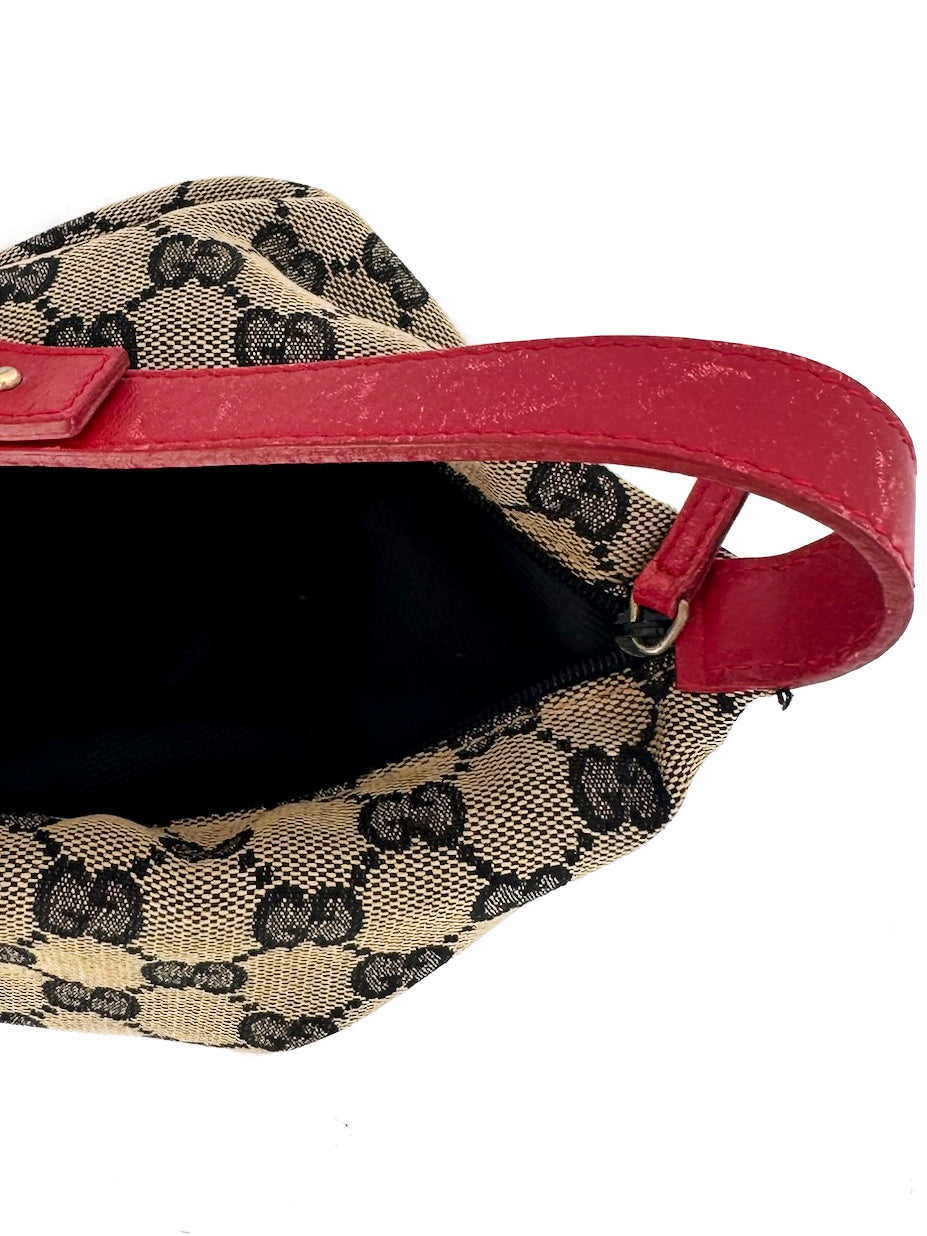 Gucci GG Canvas Small Handbag Red