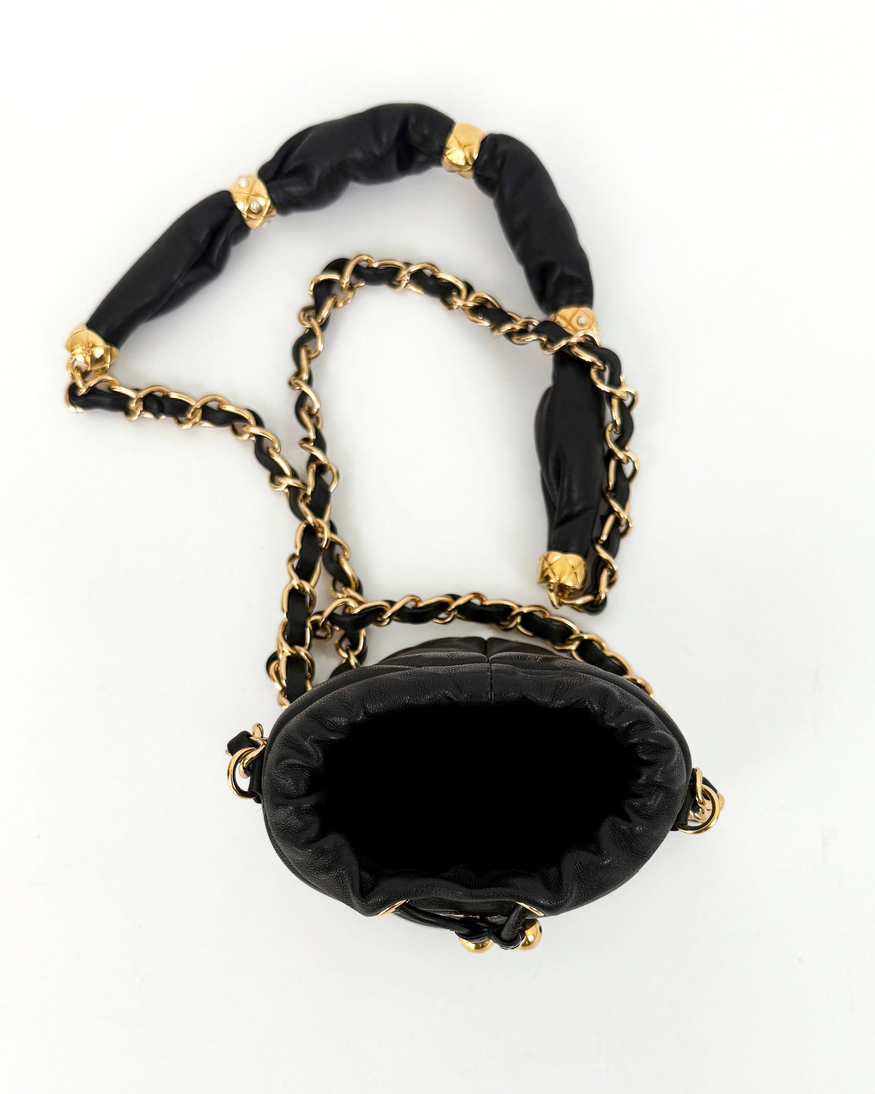 Chanel CC Logo Mini Bucket Bag