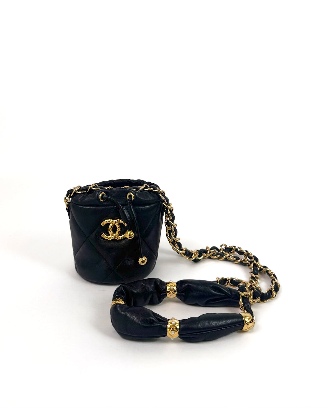 Chanel CC Logo Mini Bucket Bag