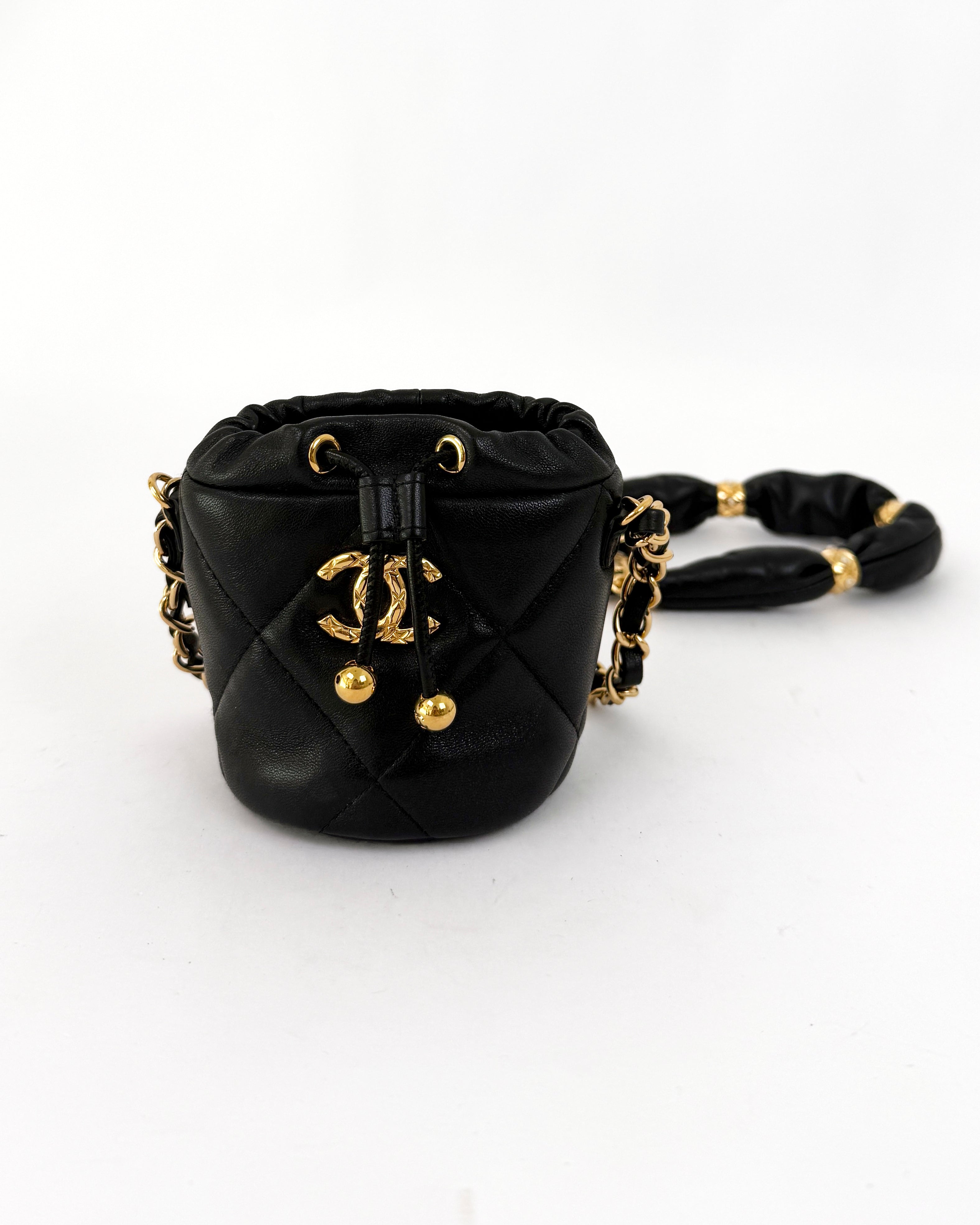 Chanel CC Logo Mini Bucket Bag