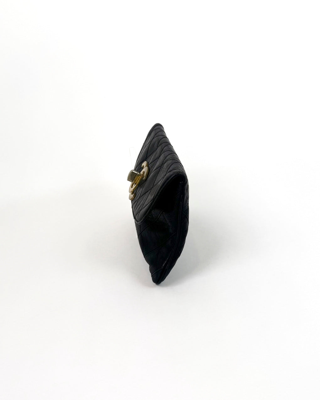 Vintage Chanel Oversized CC Lambskin Clutch