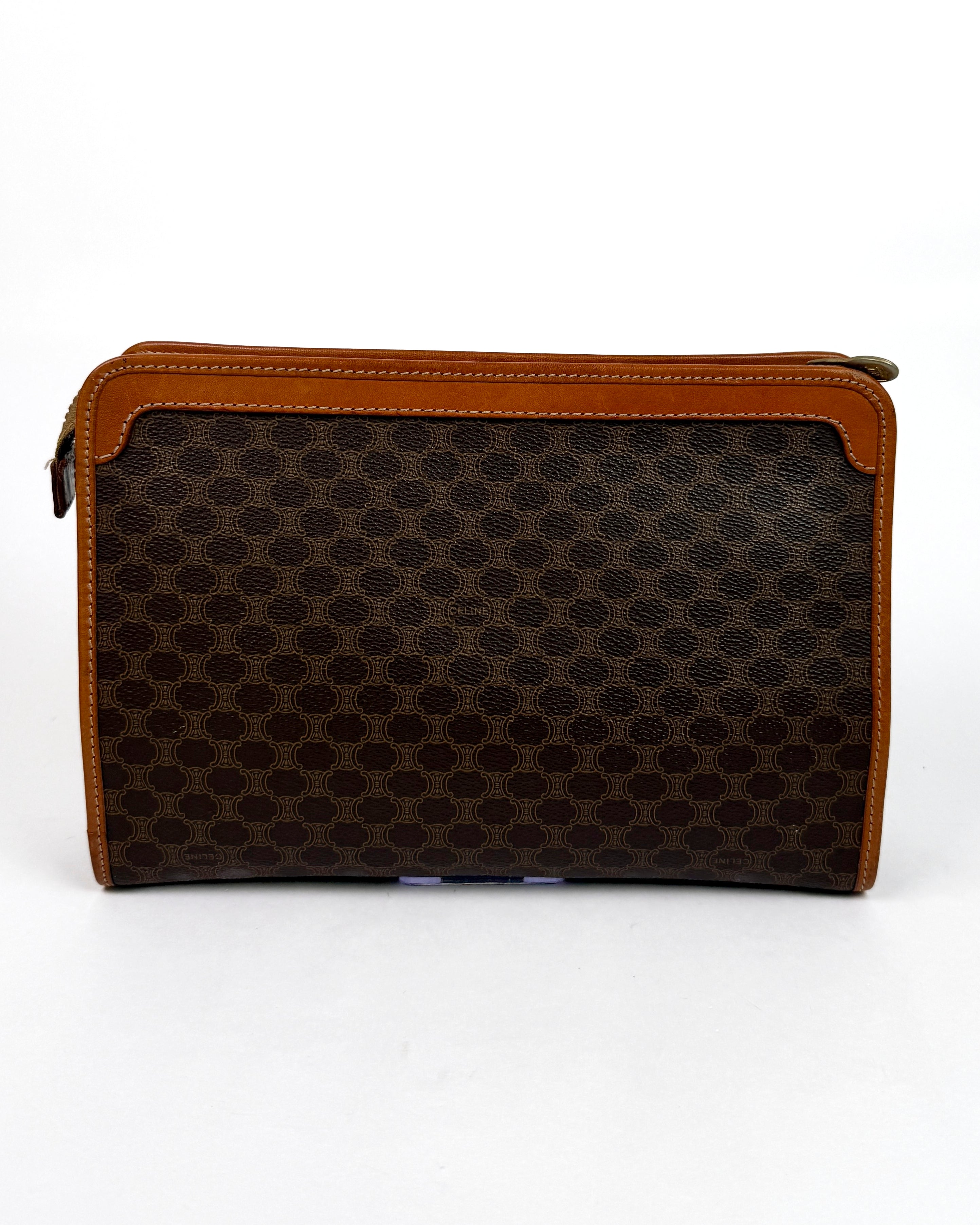 Céline Brown Macadam Clutch