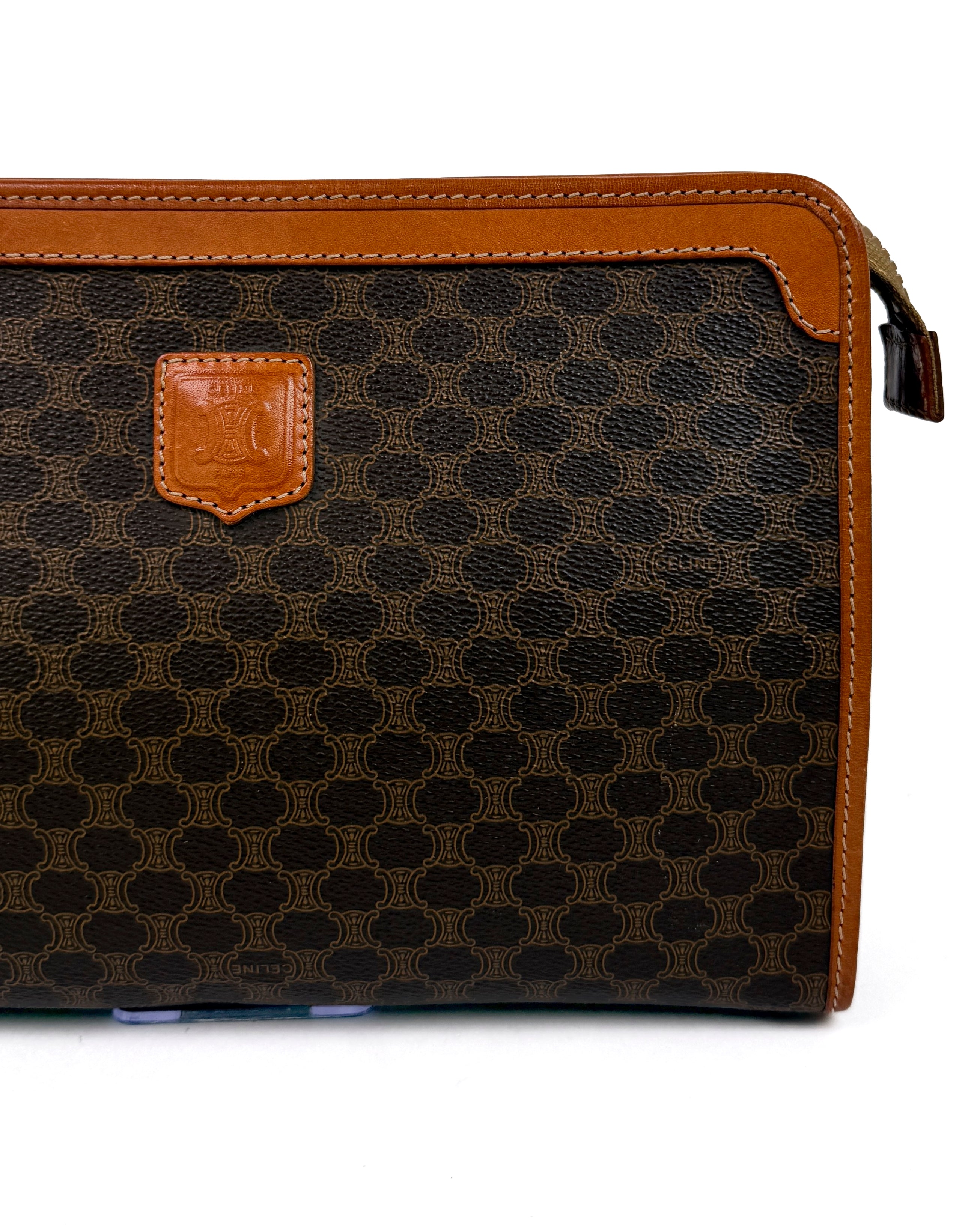 Céline Brown Macadam Clutch
