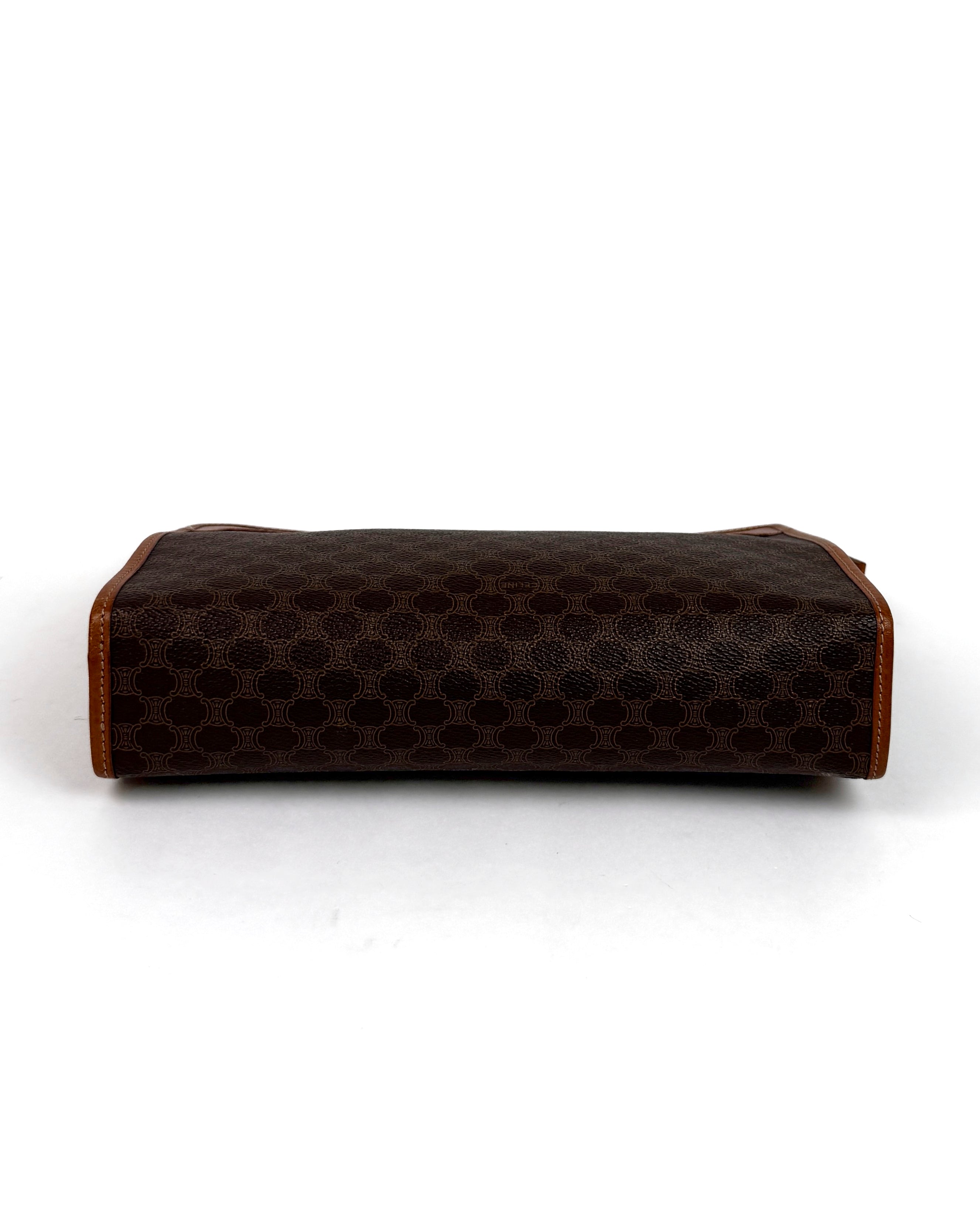 Céline Brown Macadam Clutch