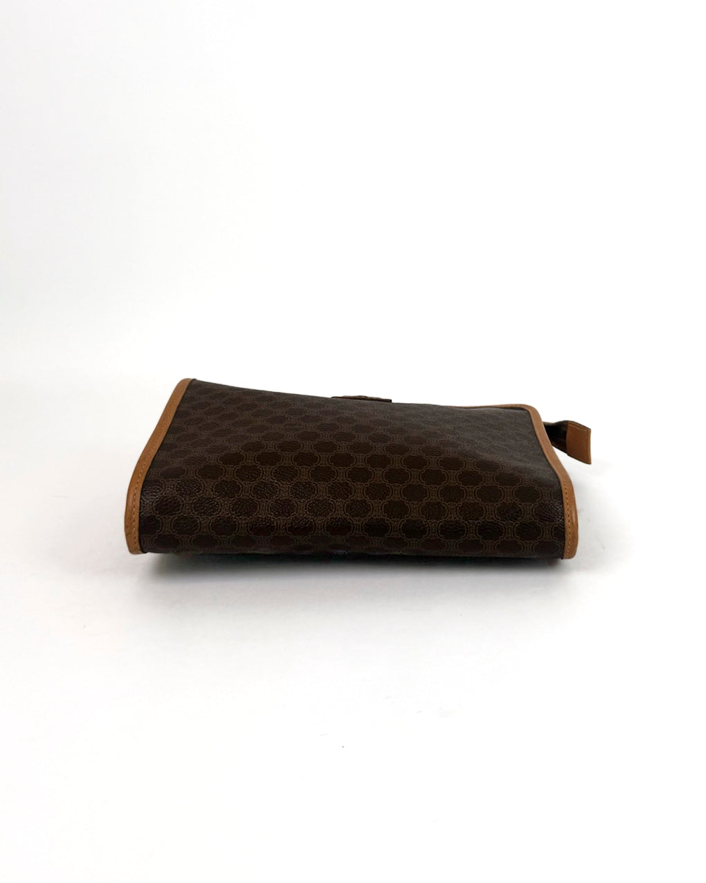 Céline Brown Macadam Canvas Clutch
