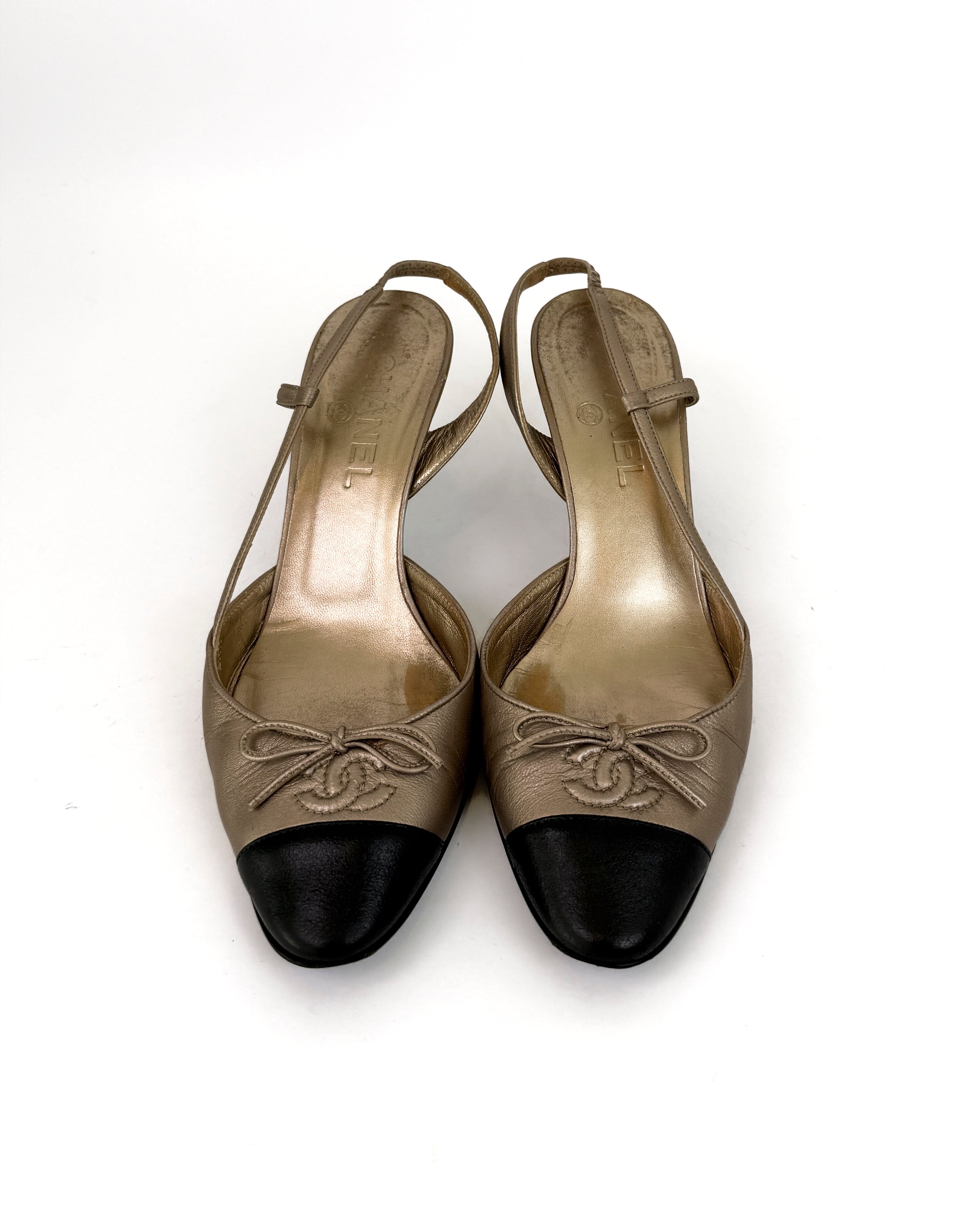 Chanel Vintage Slingback Heels - 38