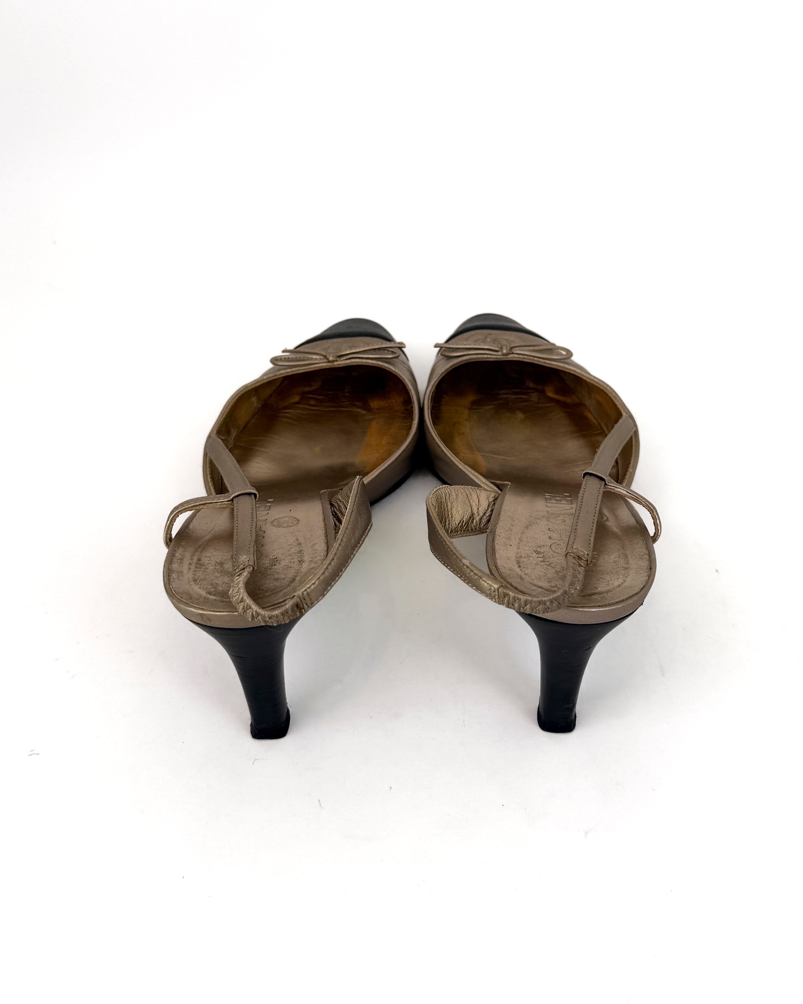 Chanel Vintage Slingback Heels - 38