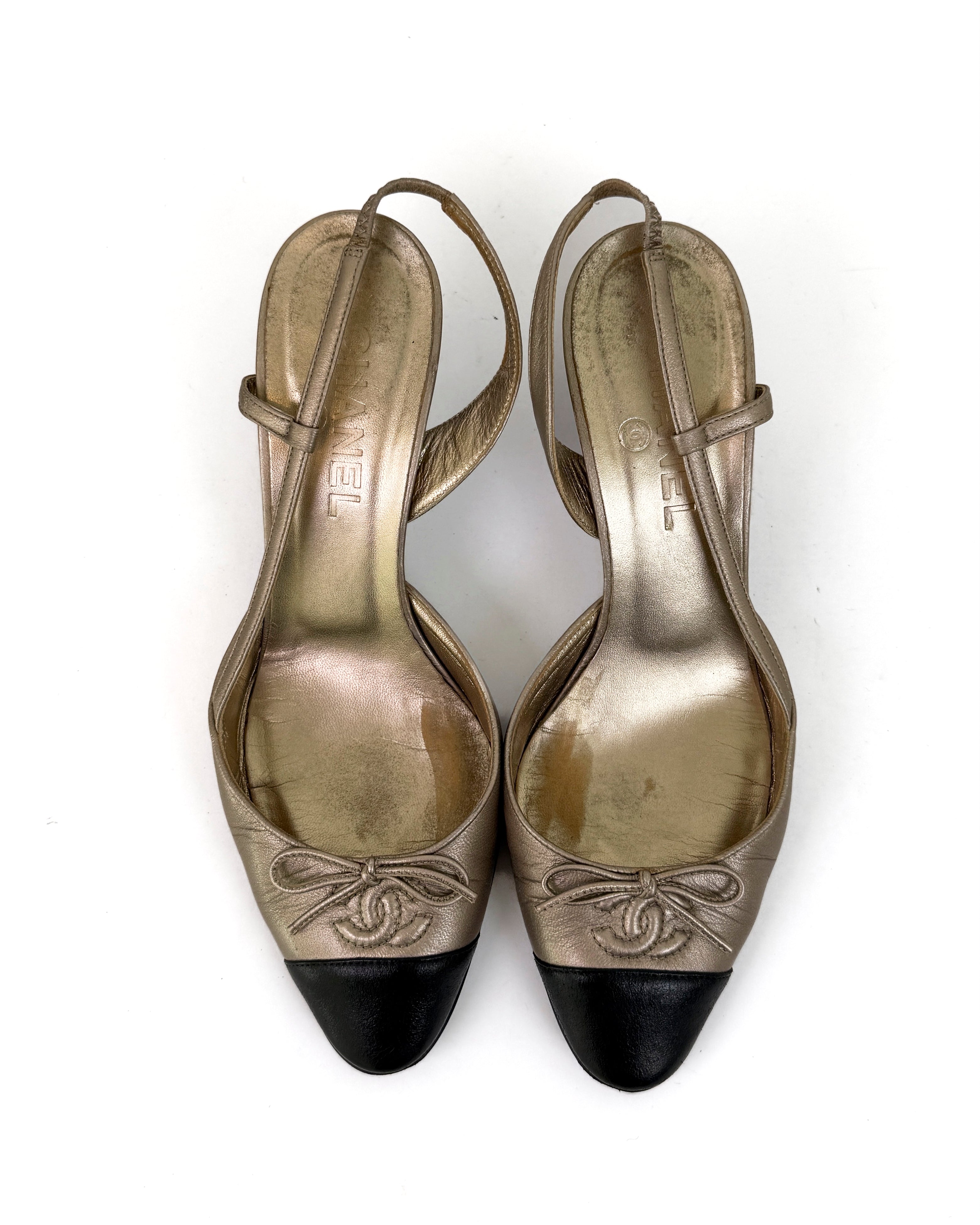 Chanel Vintage Slingback Heels - 38