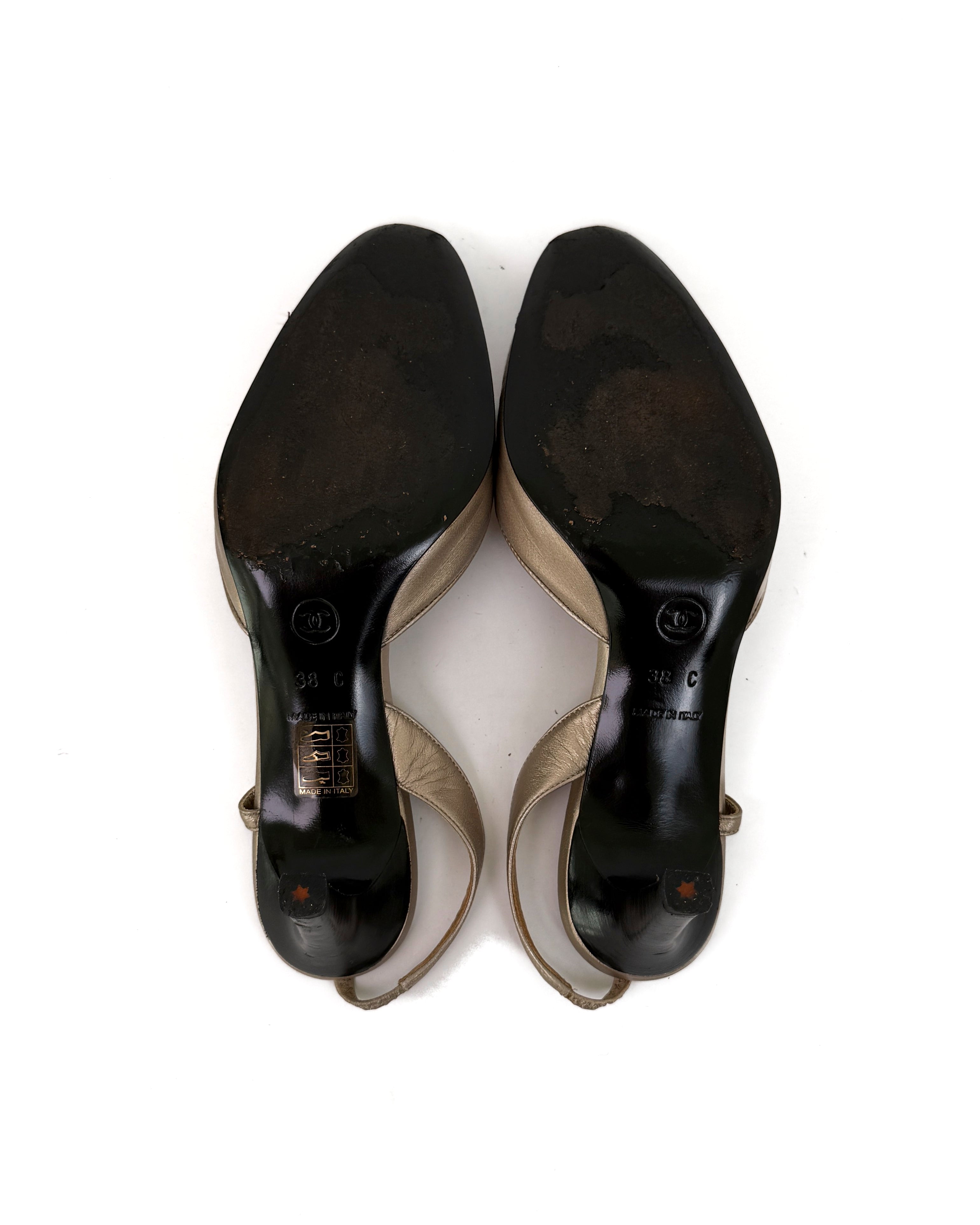 Chanel Vintage Slingback Heels - 38