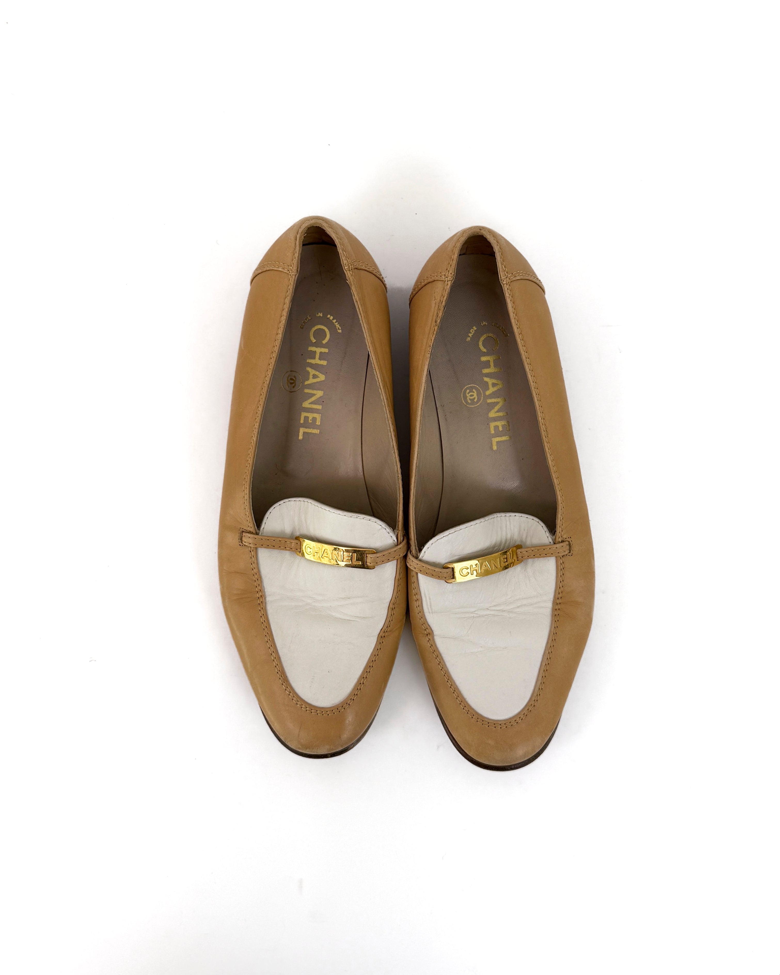 Chanel Leather Loafers - 39.5