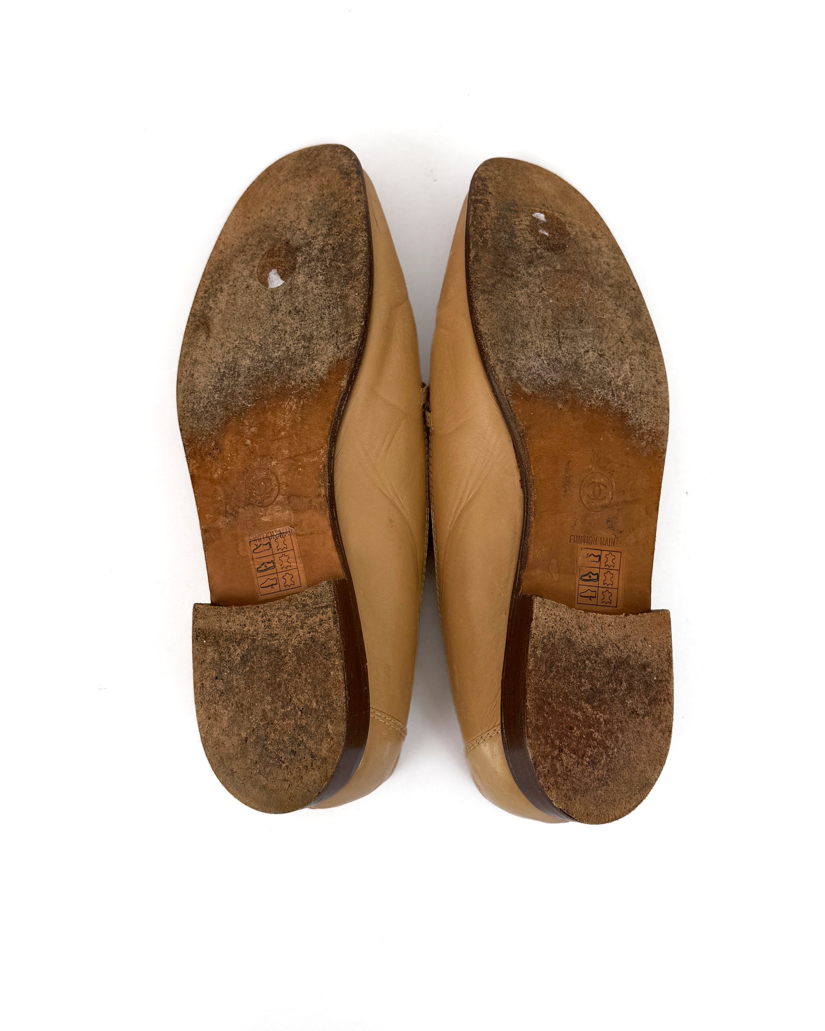 Chanel Leather Loafers - 39.5