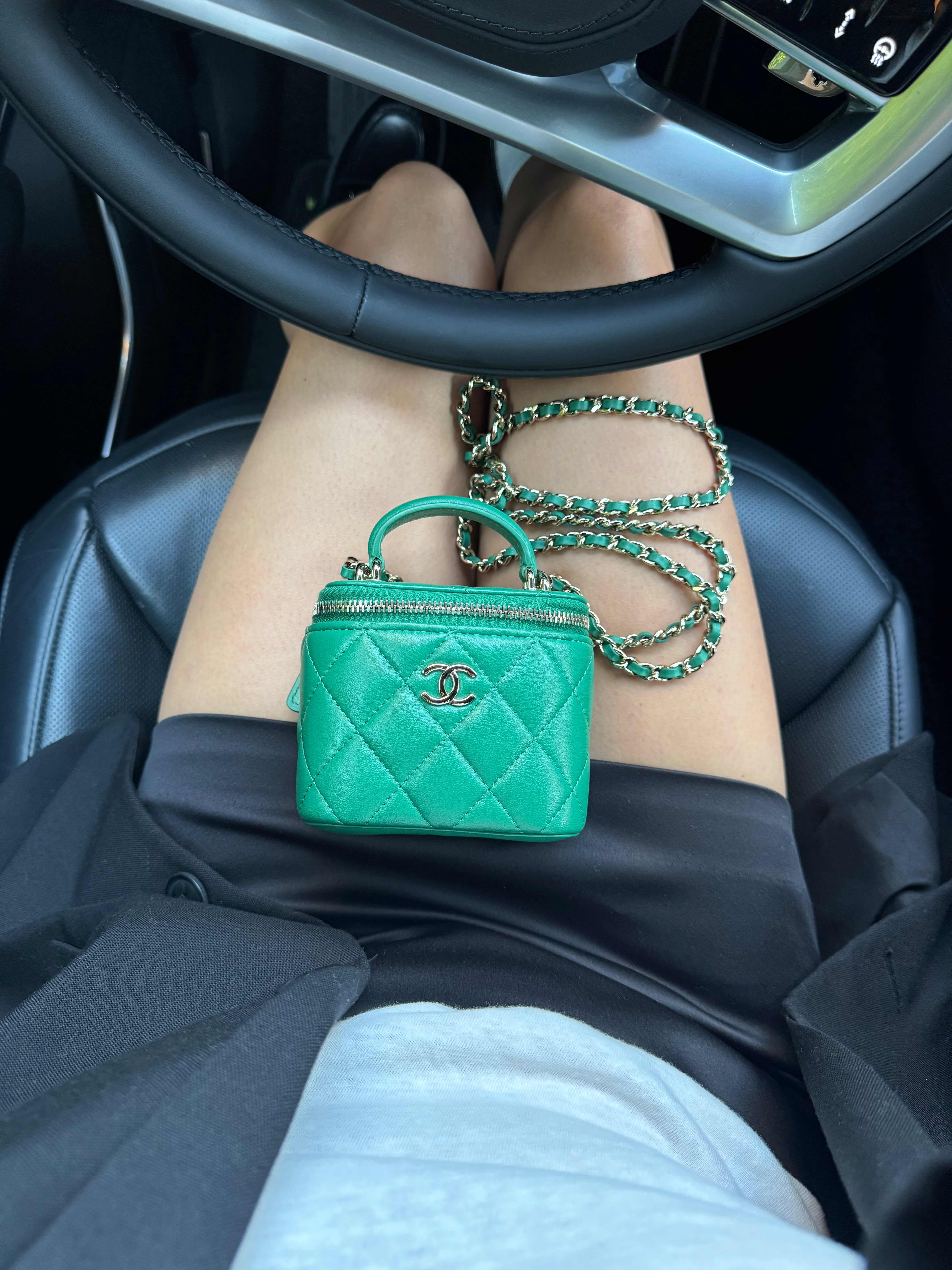 Chanel Mini Vanity Crossbody Green