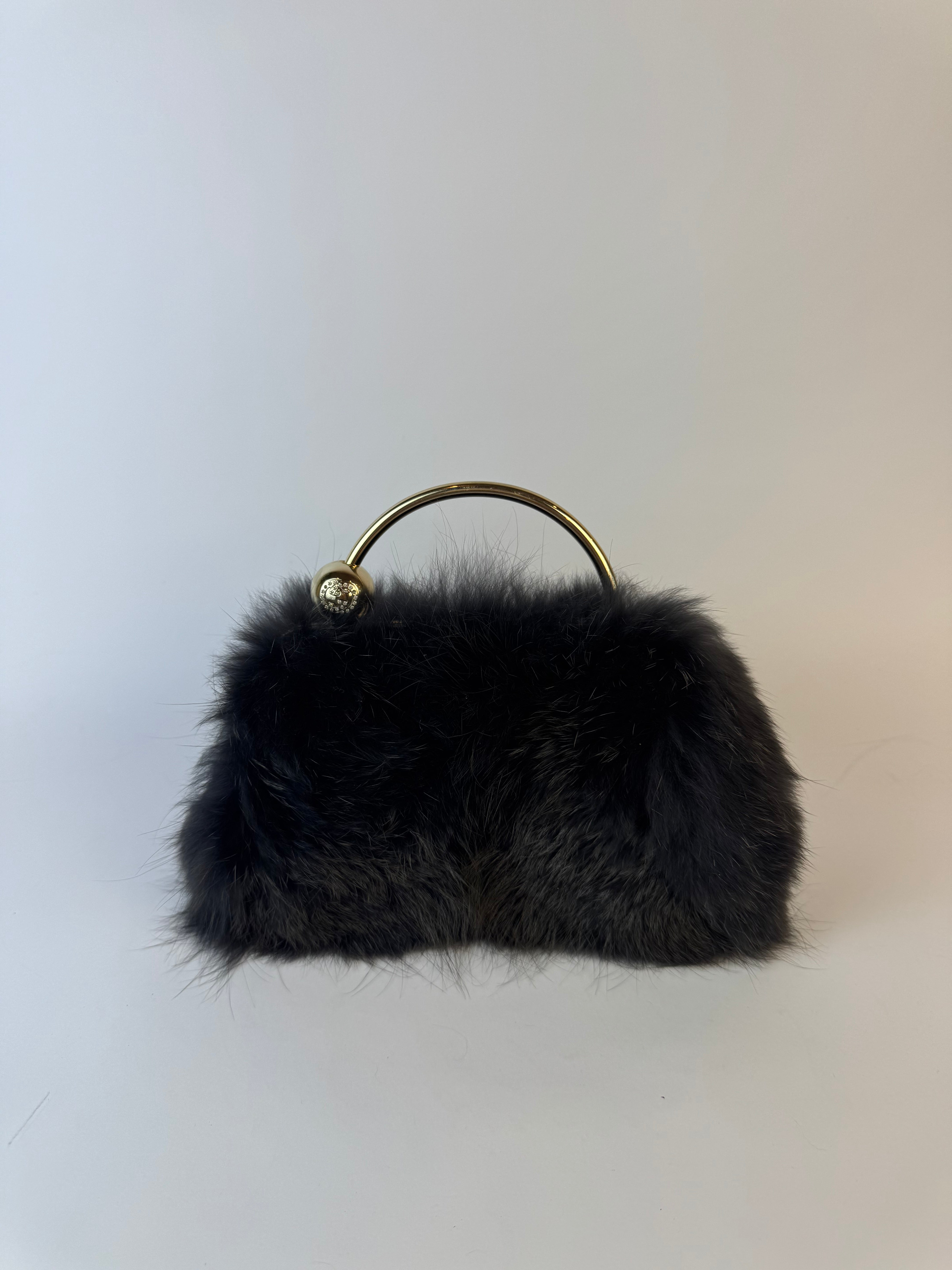 Gucci Vintage Mink Handbag Rare