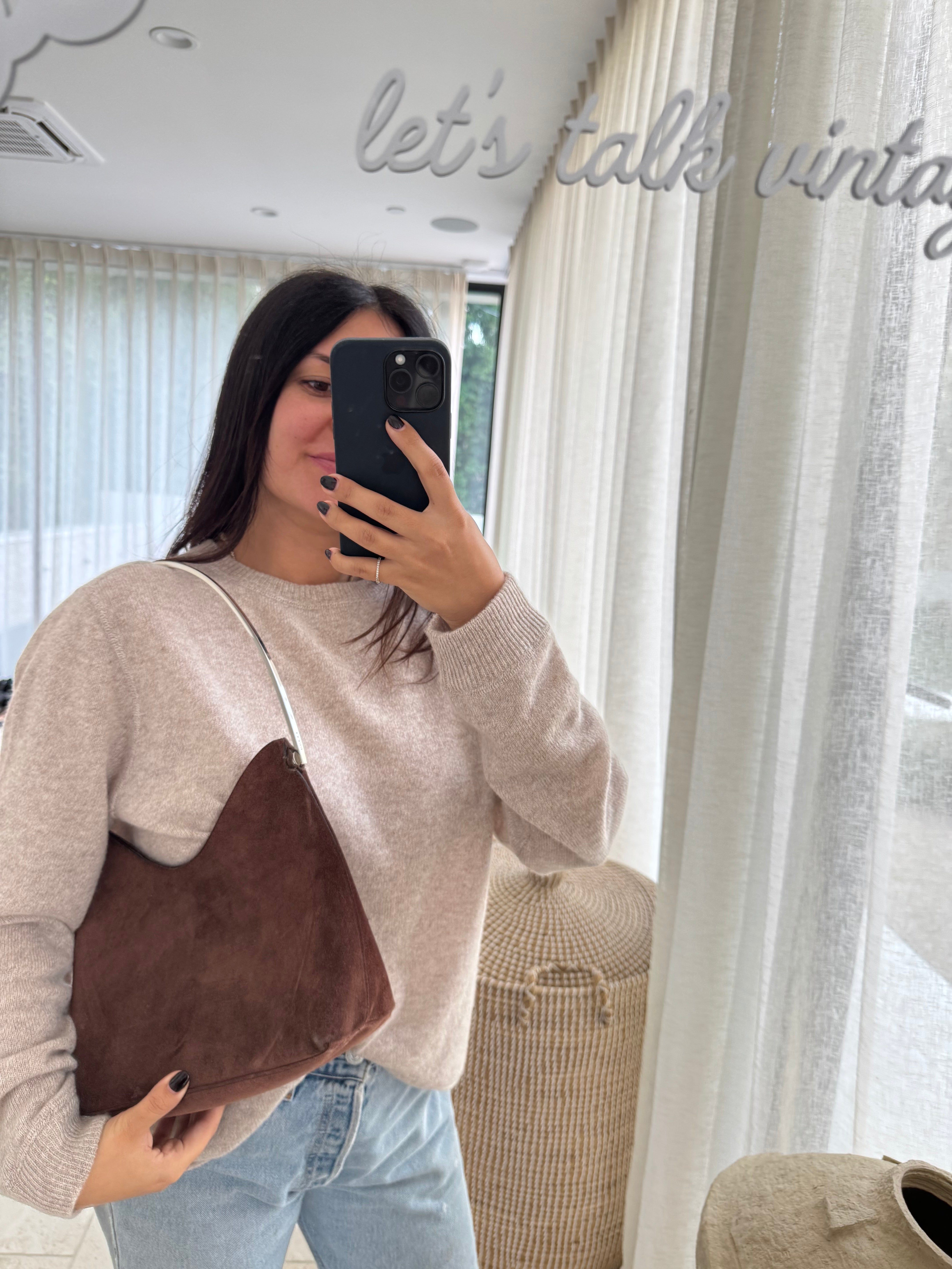 Gucci Brown Suede Shoulder Bag