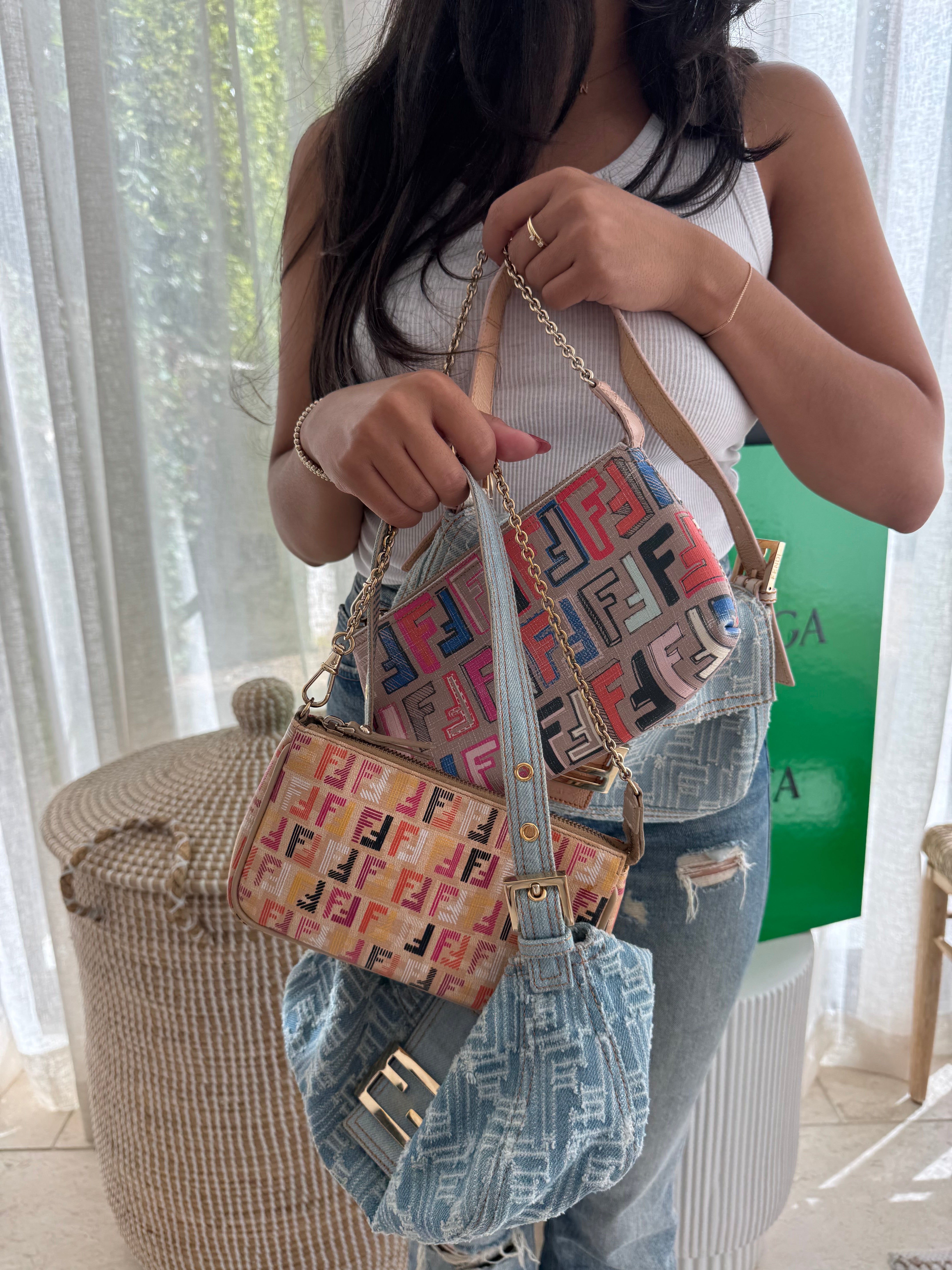 Fendi Zucca Printed Pouchette