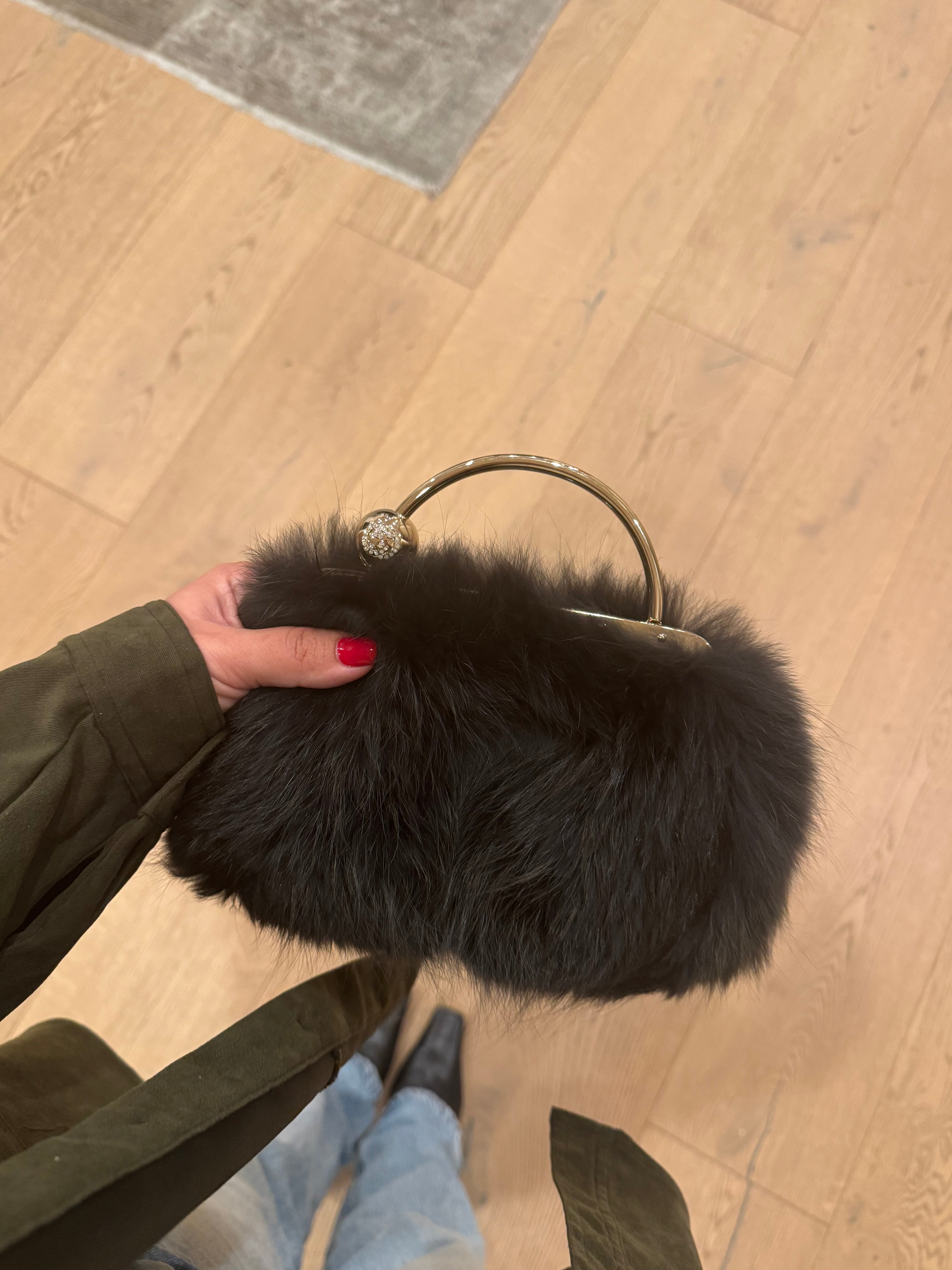 Gucci Vintage Mink Handbag Rare