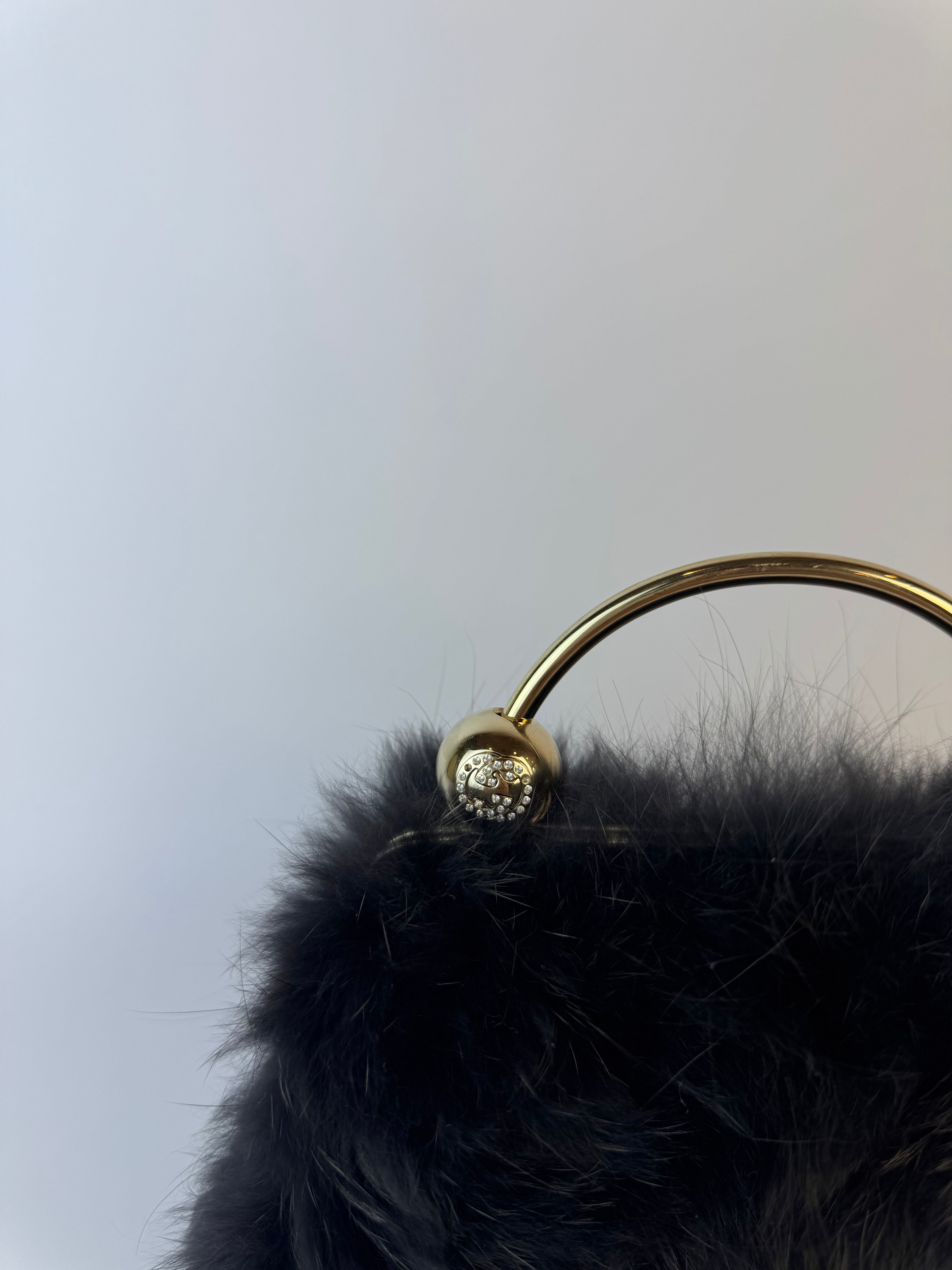 Gucci Vintage Mink Handbag Rare