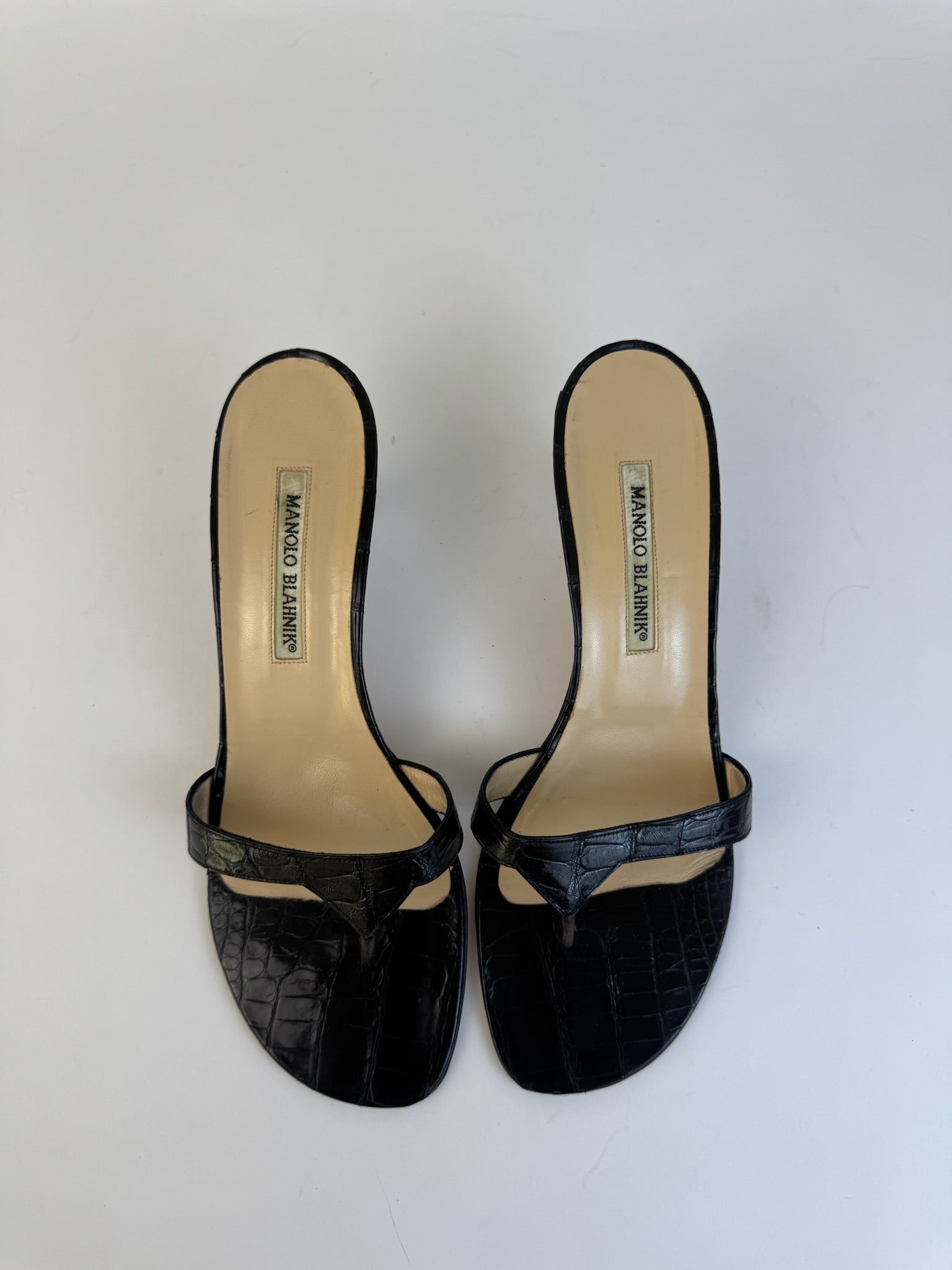 Manolo Blahnik Croc Slides 39
