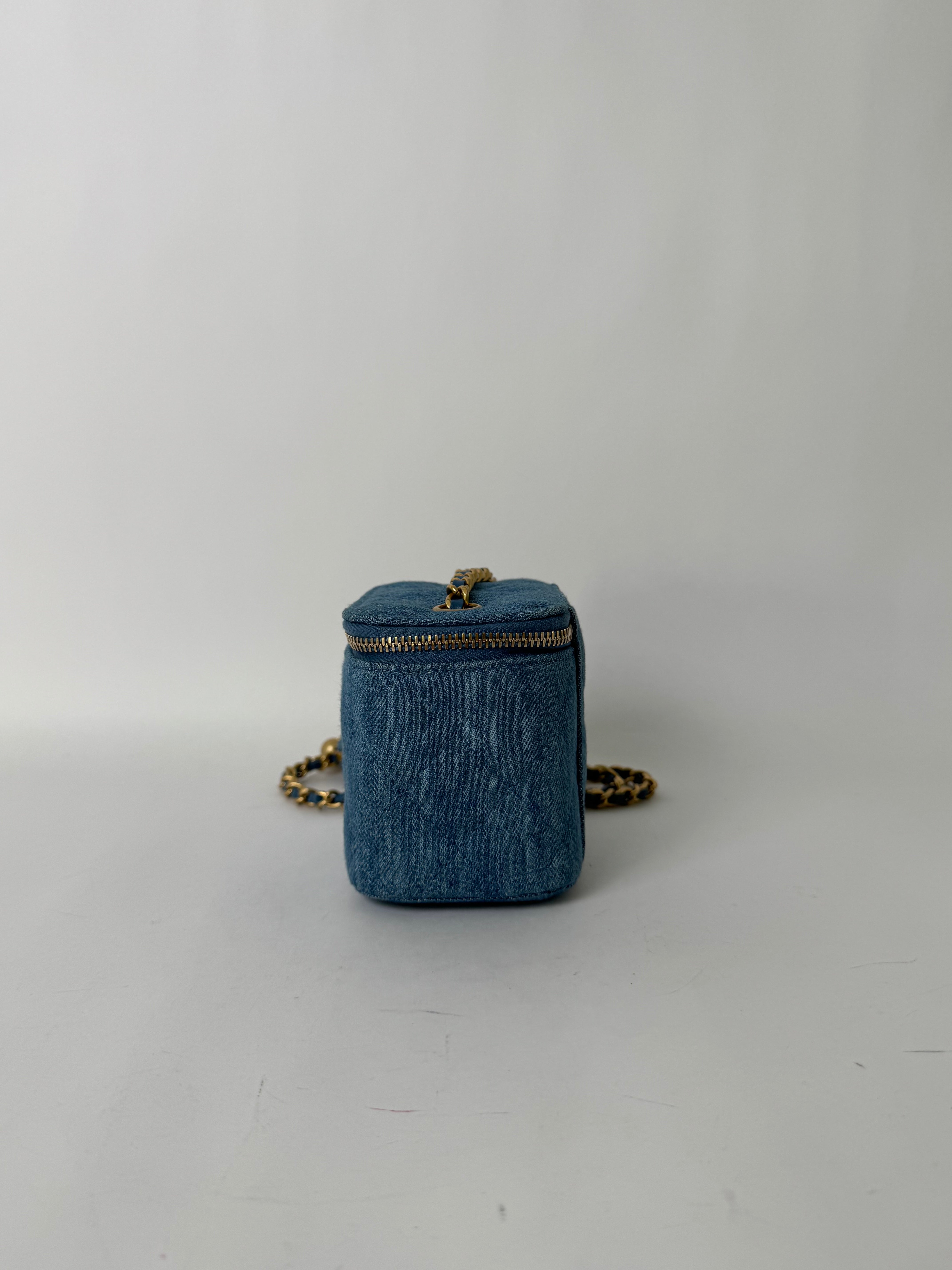 Chanel Denim Mini Vanity Bag Rare