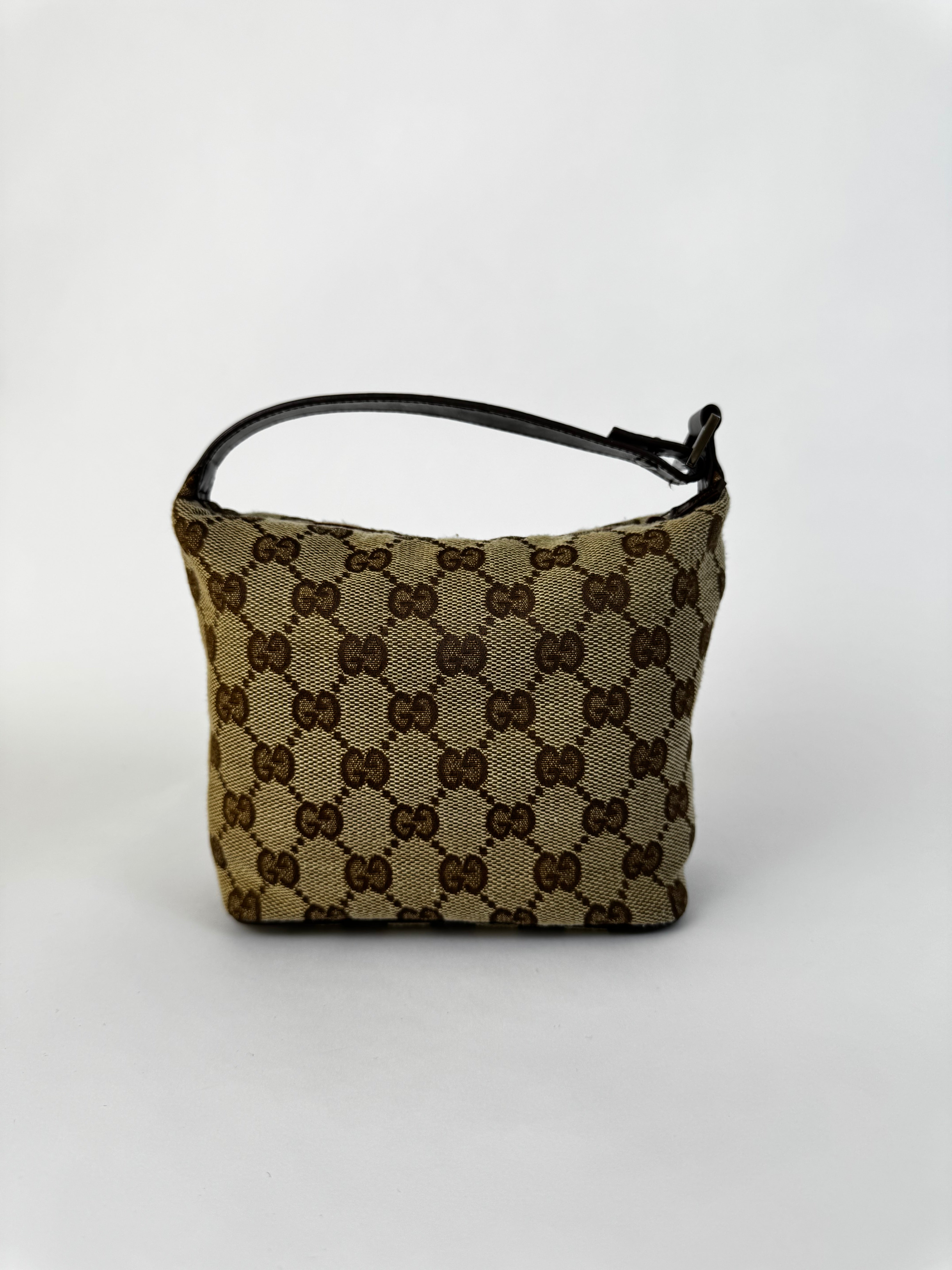 Gucci Vintage Canvas Handbag Small ￼