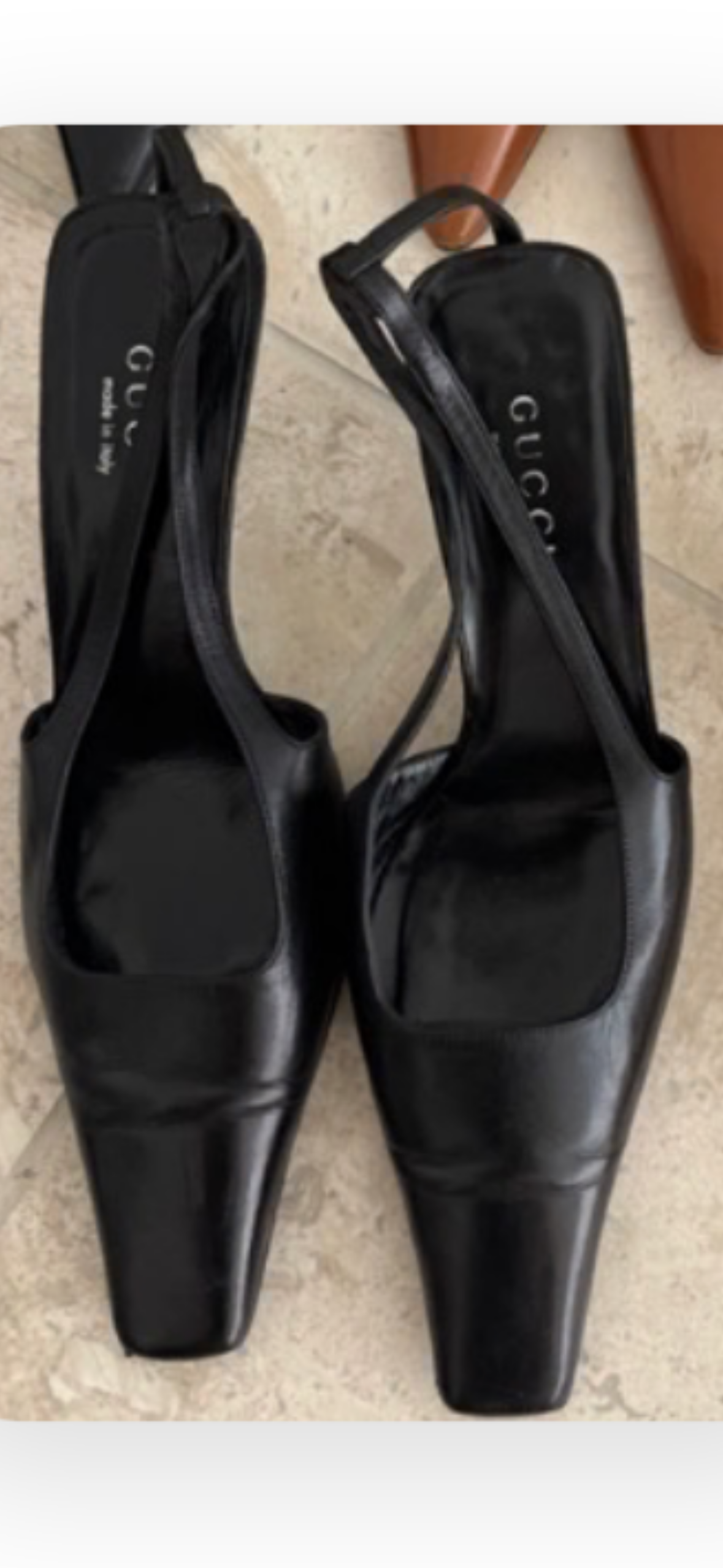 Gucci Black Slingbacks 9.5