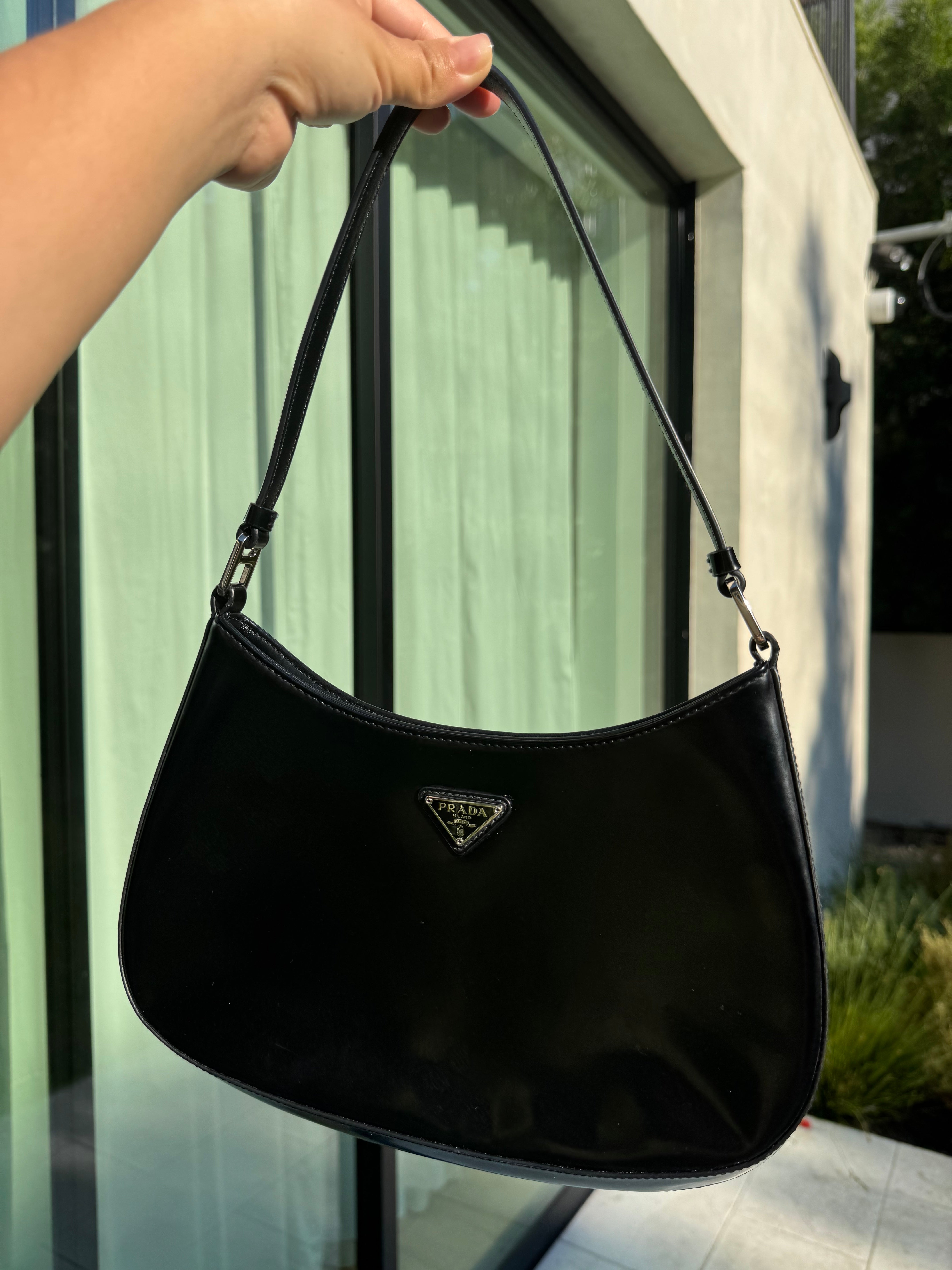 Prada Cleo Handbag Black