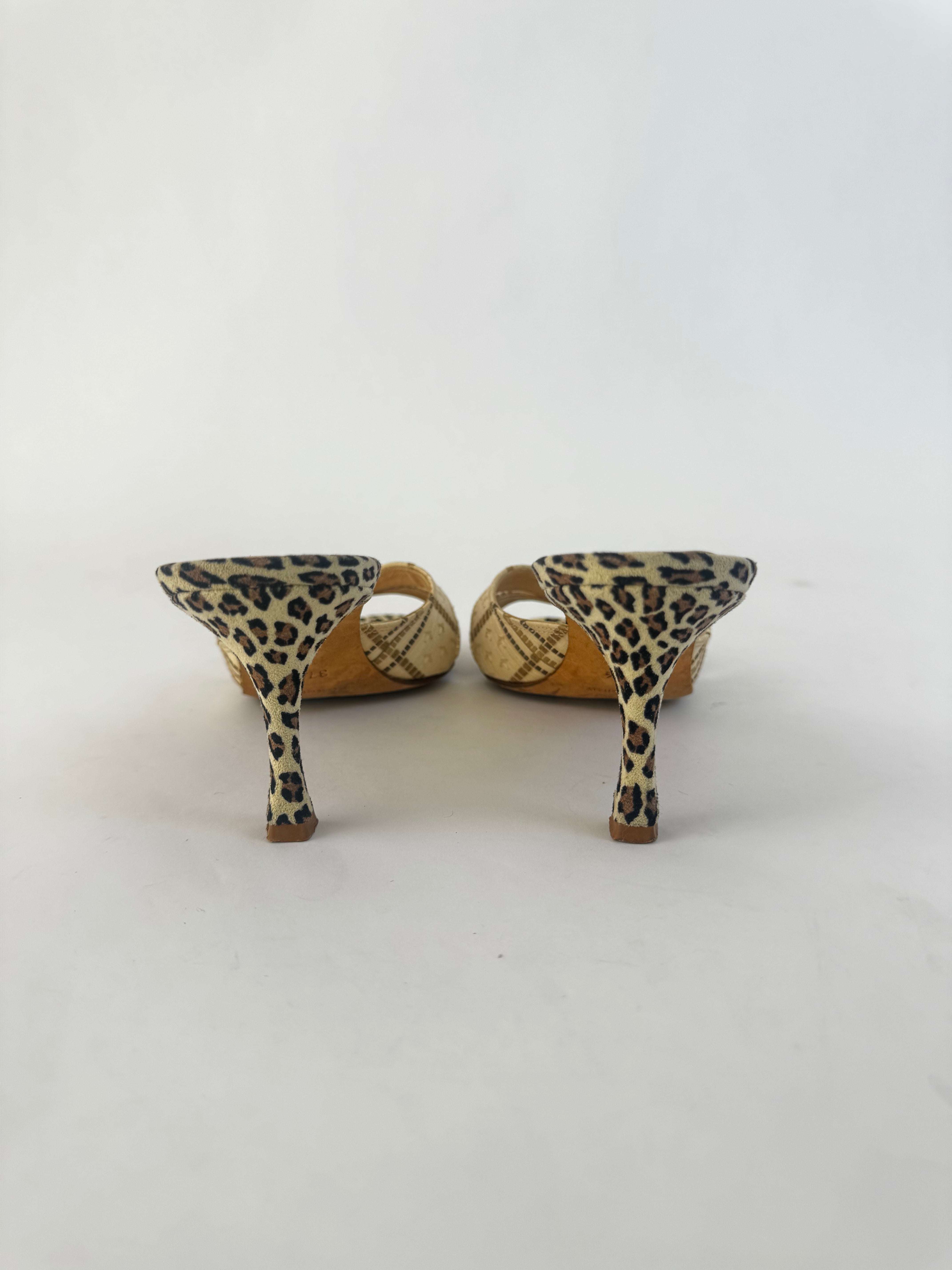 Manolo Blahnik Vintage Slides 37.5