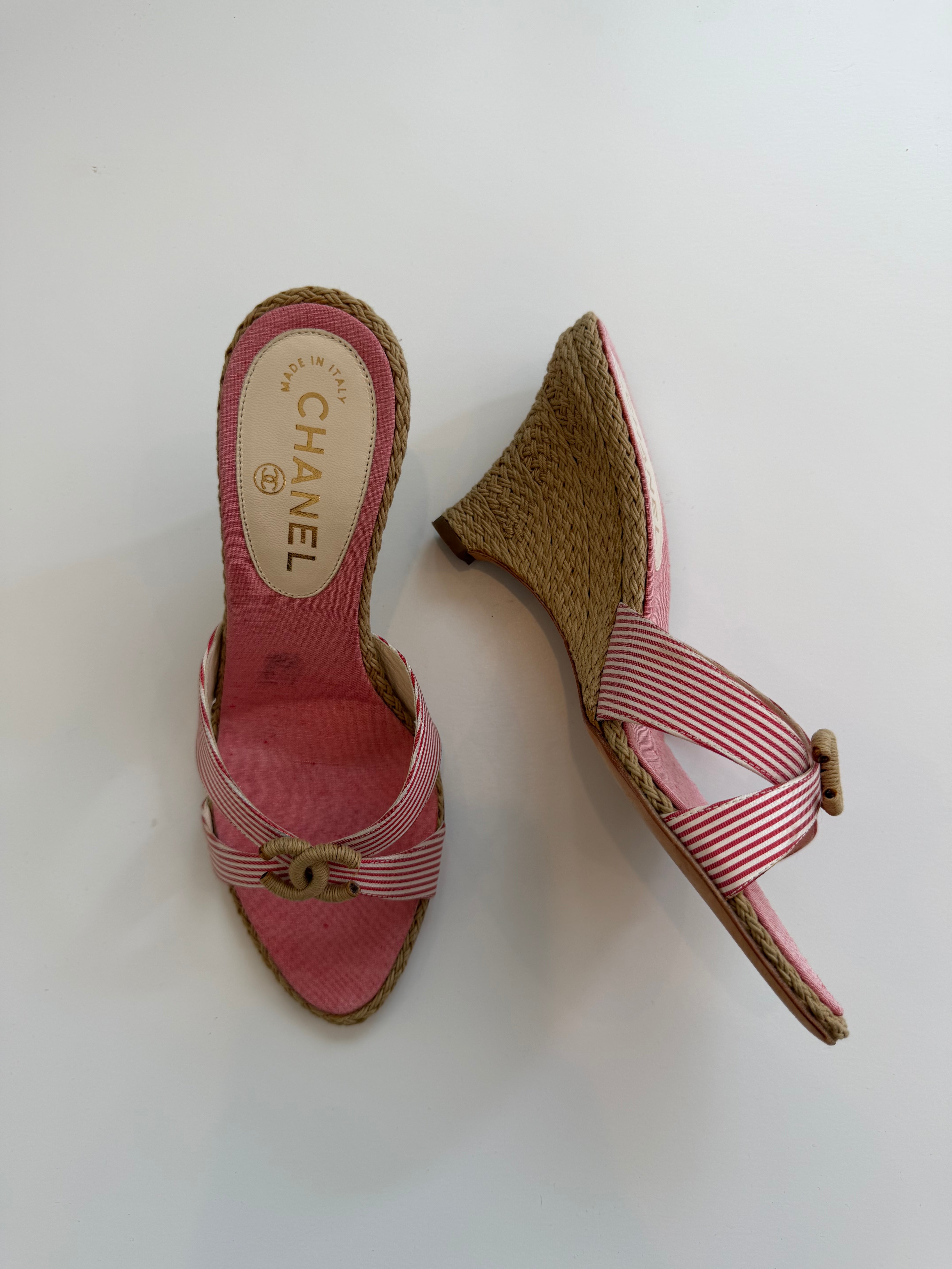 Chanel Vintage Wedges 38