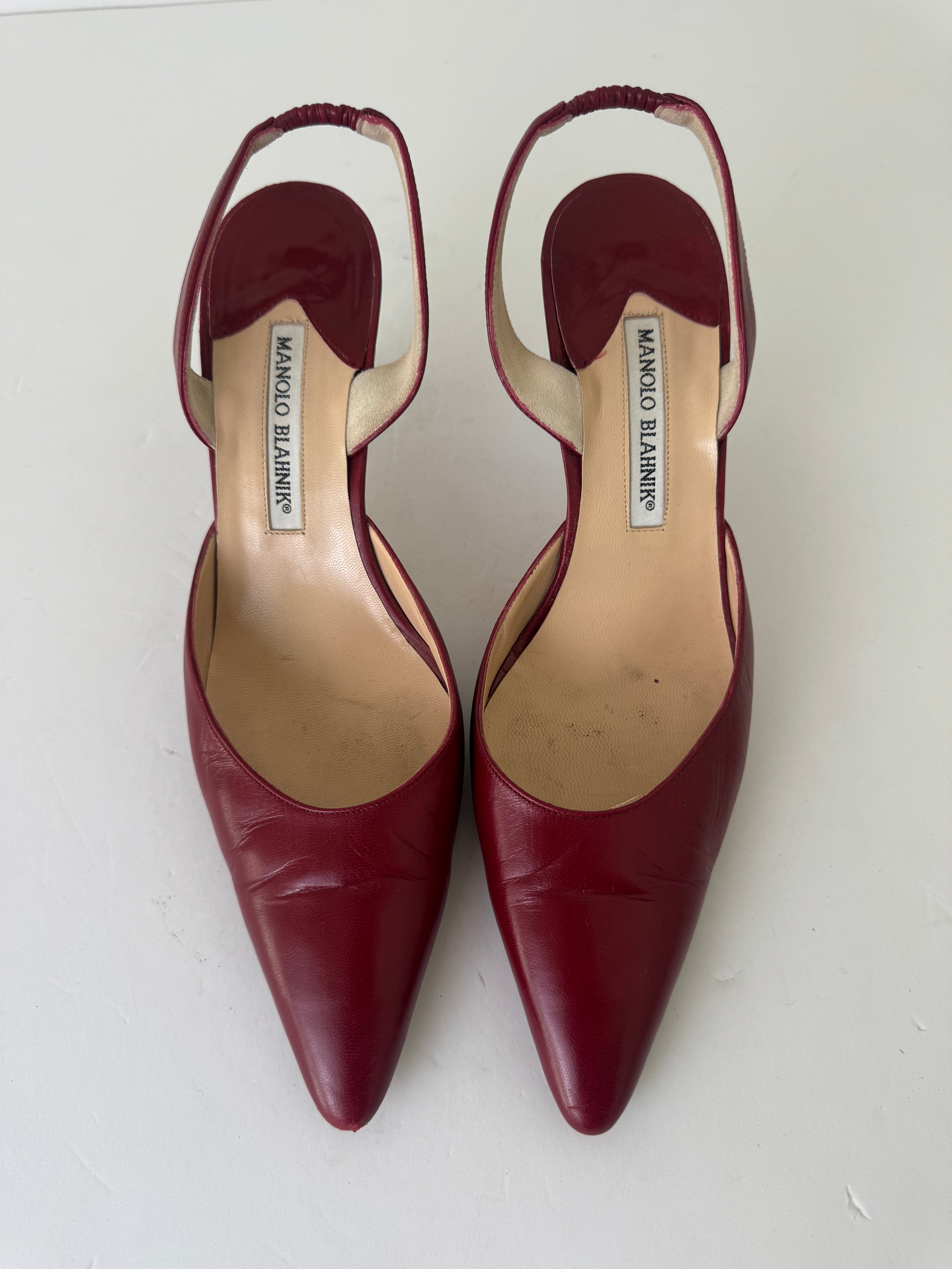 Manolo Blahnik Vintage Slingbacks 39