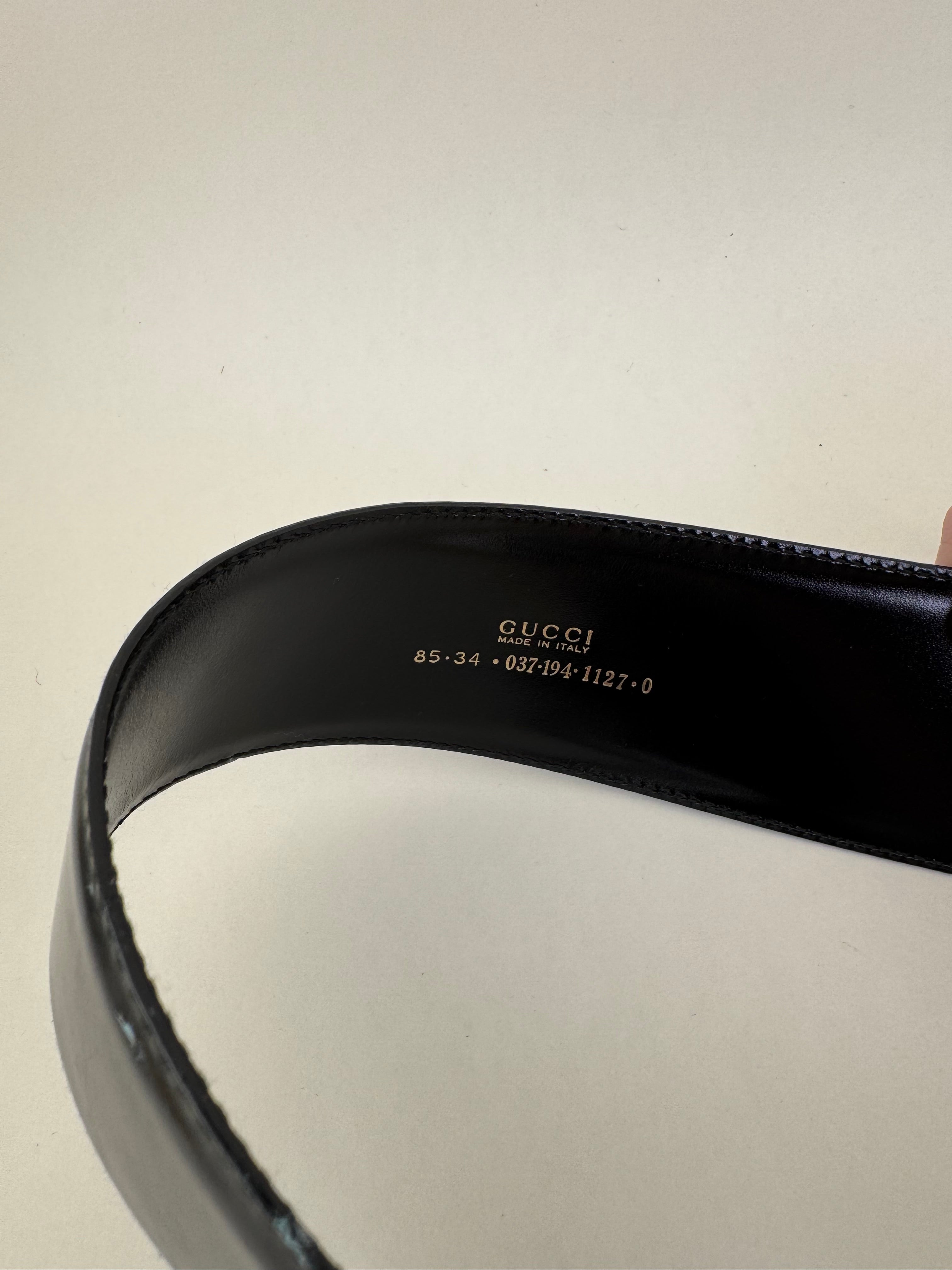 Gucci Tom Ford Belt Black Leather