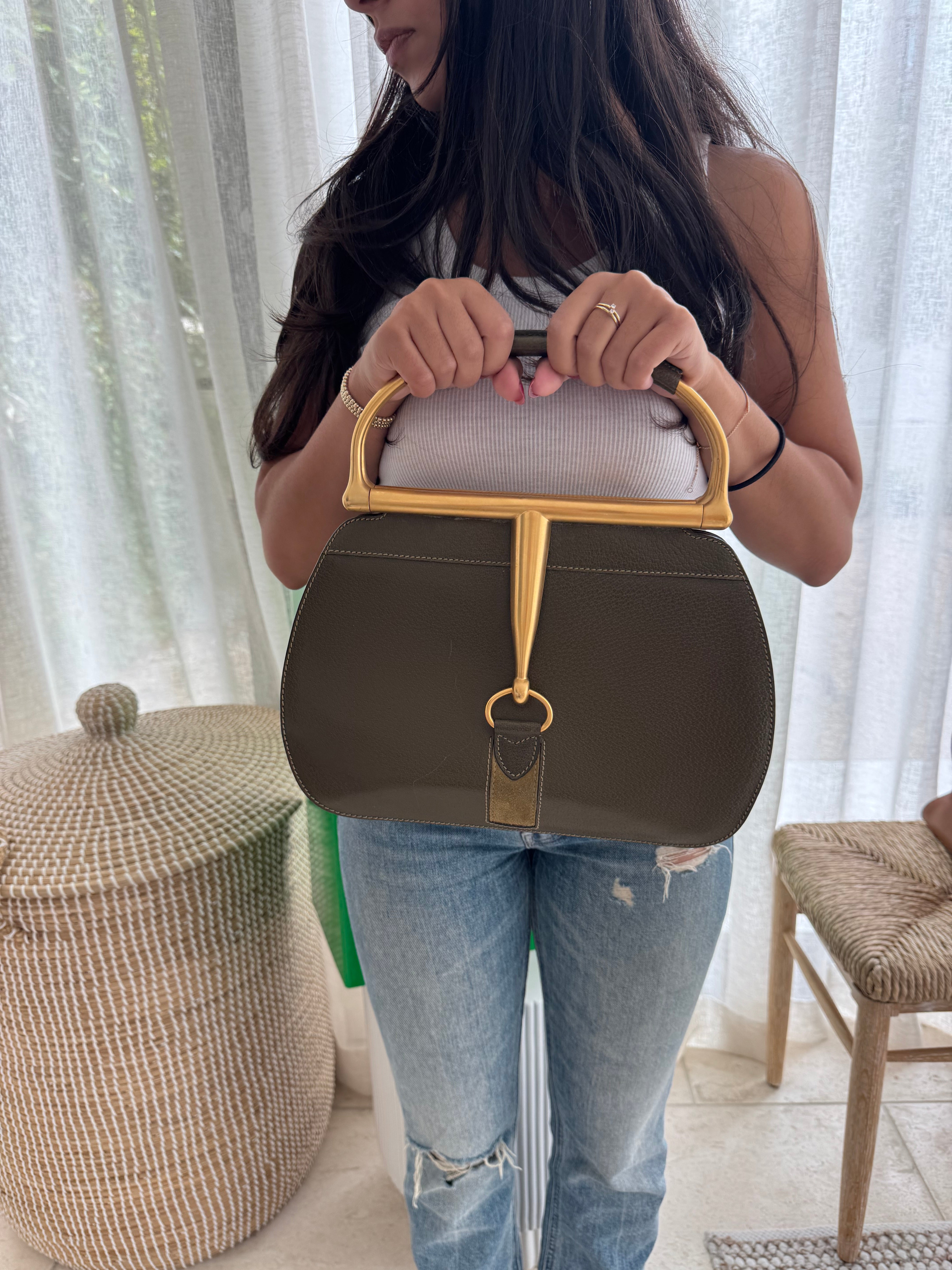 Gucci Tom Ford Horsebit Top Handle Bag Rare