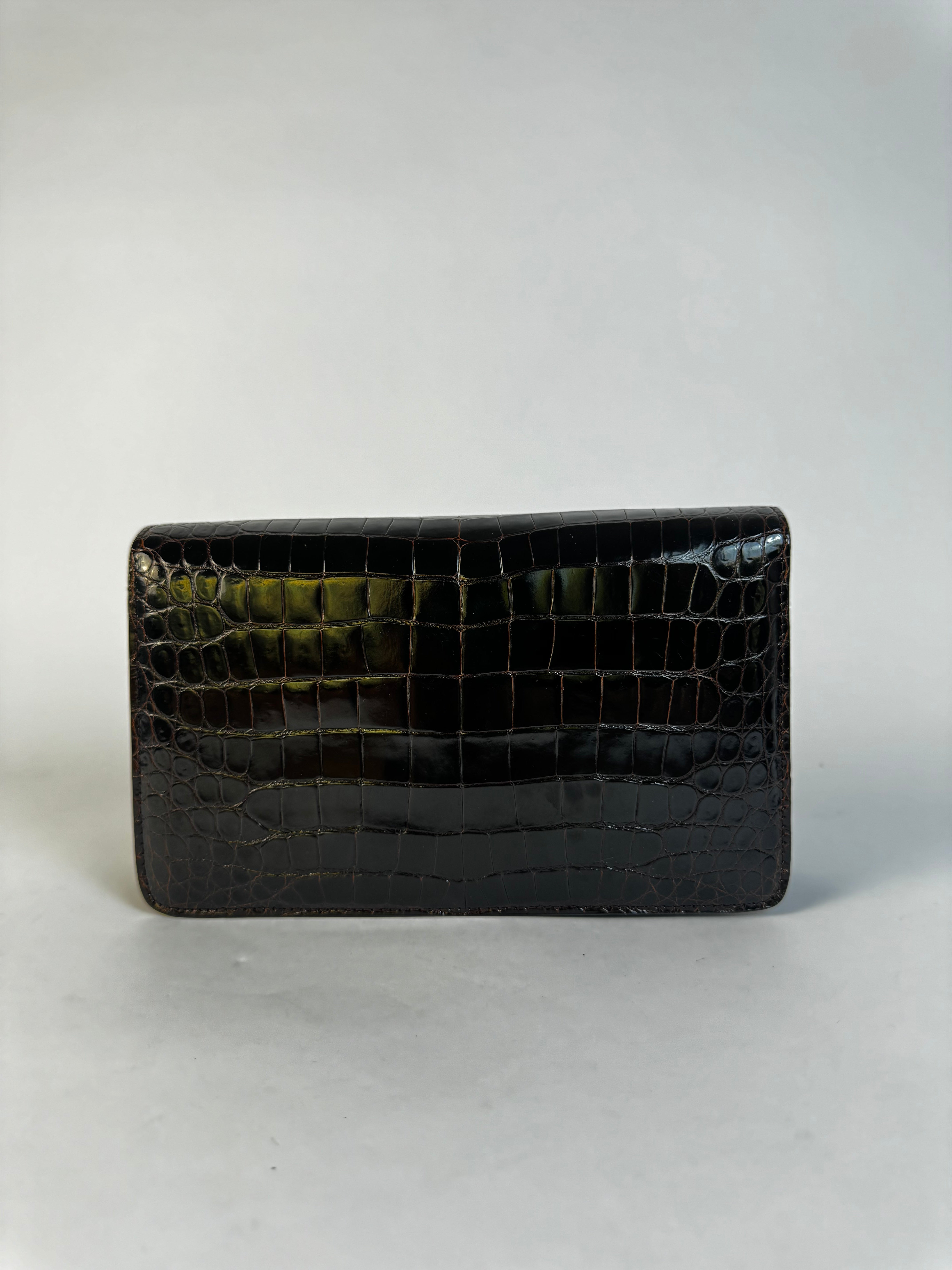 Gucci Vintage Croc Clutch